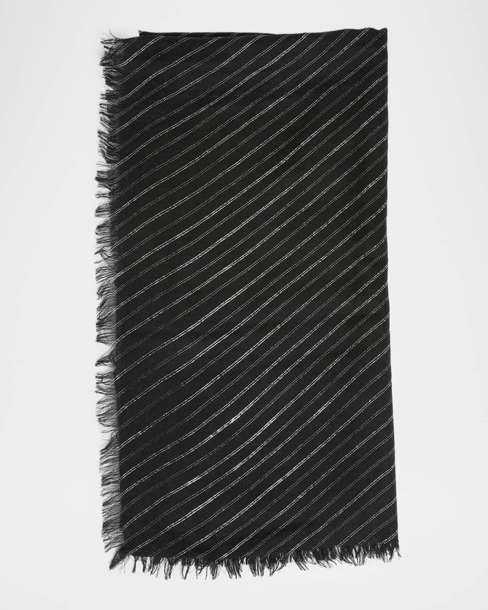 Isabel Marant Alecia Wool and Cashmere Fringed Scarf | Neiman Marcus
