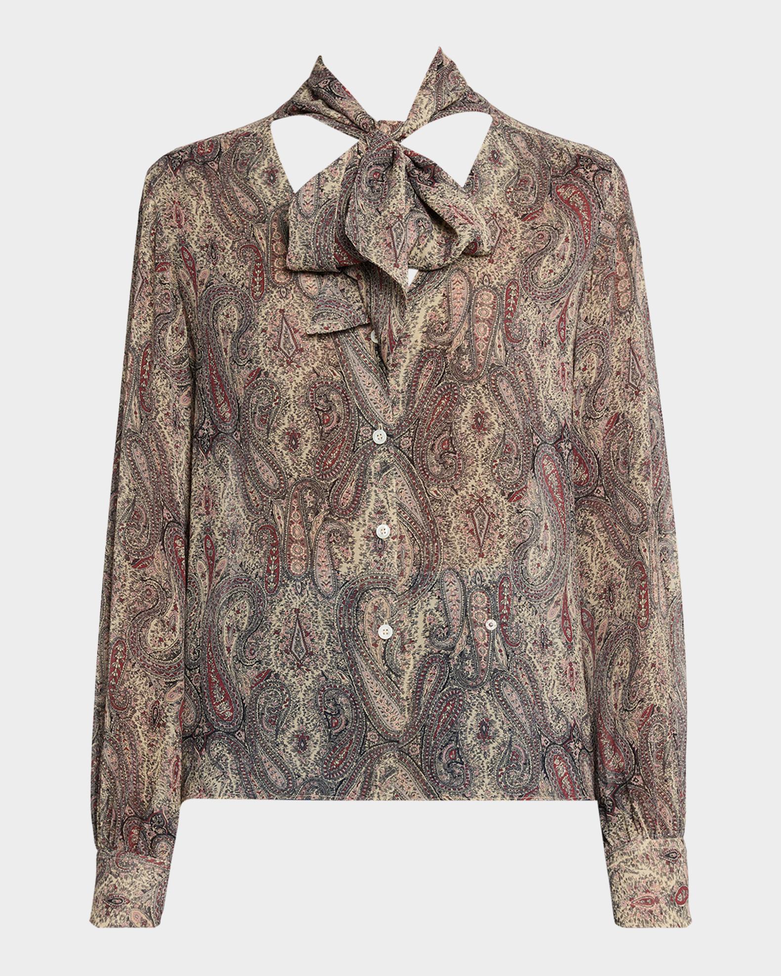 FRAME The Paisley Silk Blouse | Neiman Marcus