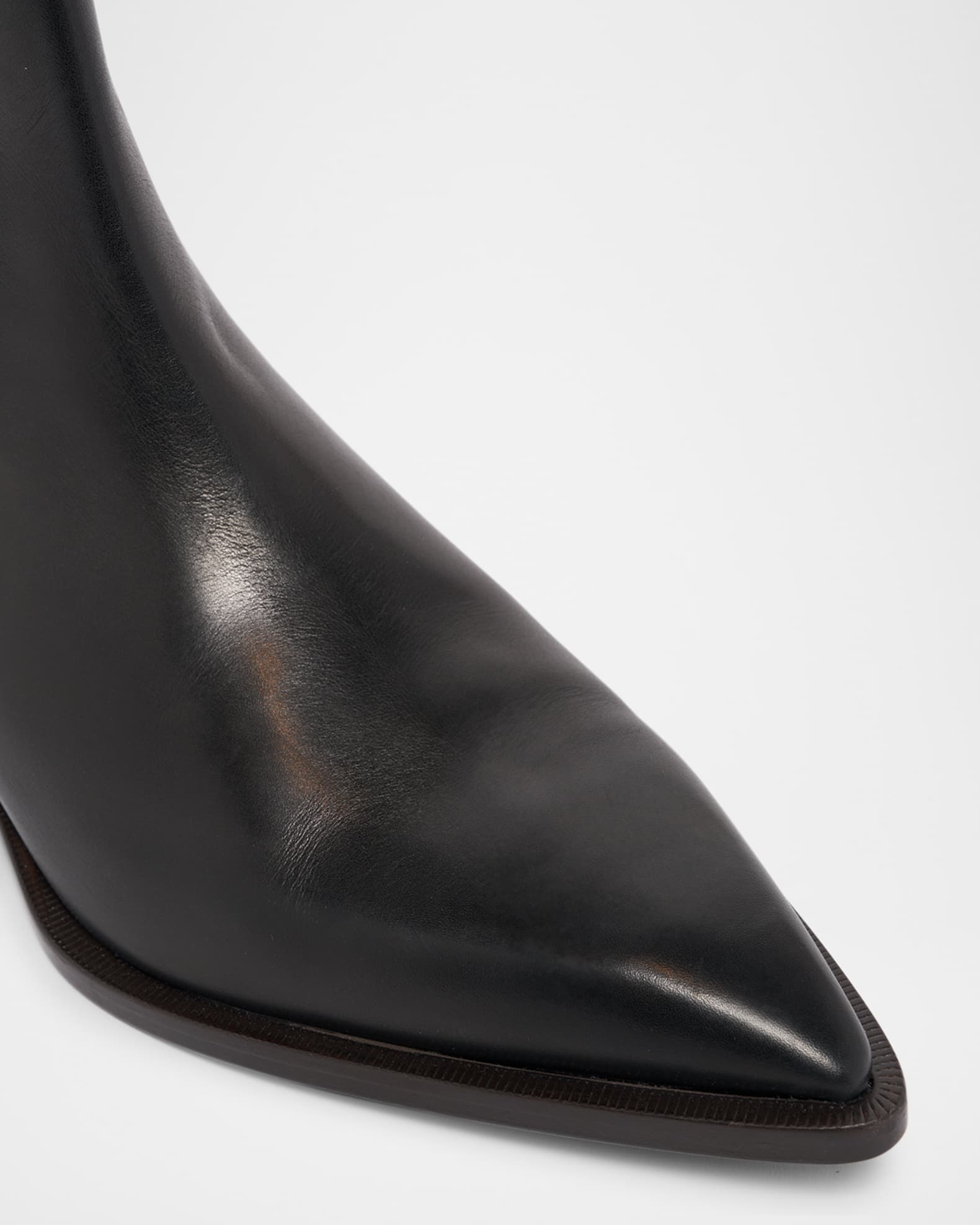 Lanvin Men's Leather Point-Toe Chelsea Boots | Neiman Marcus