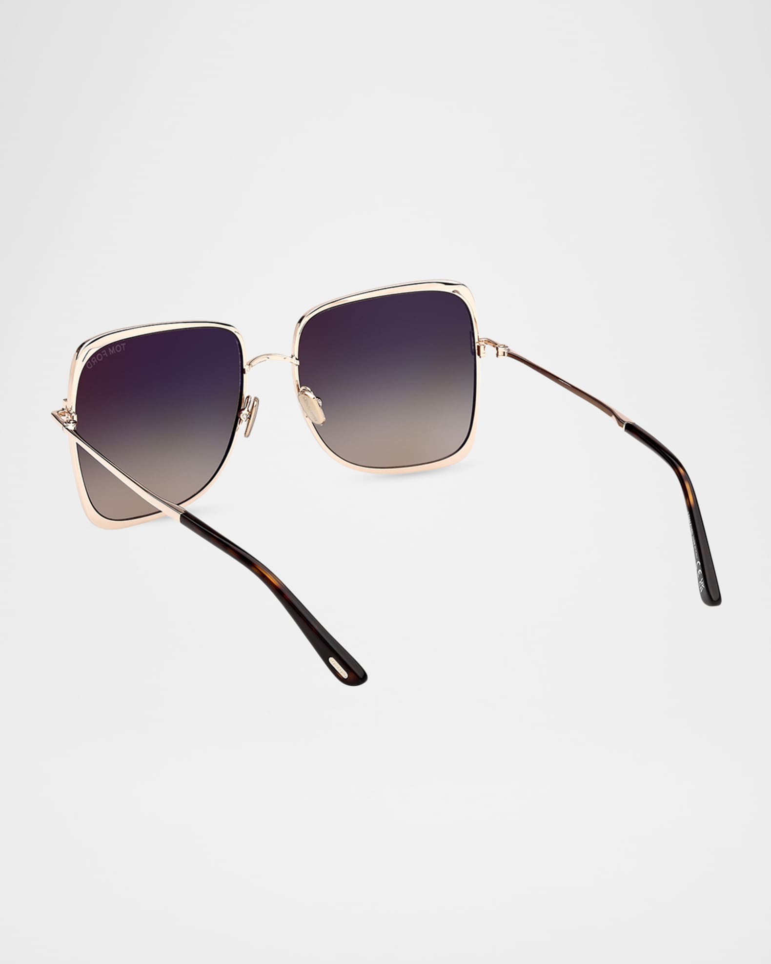トムフォード TOM FORD Tara 57mm Square Sunglasses | Neiman Marcus
