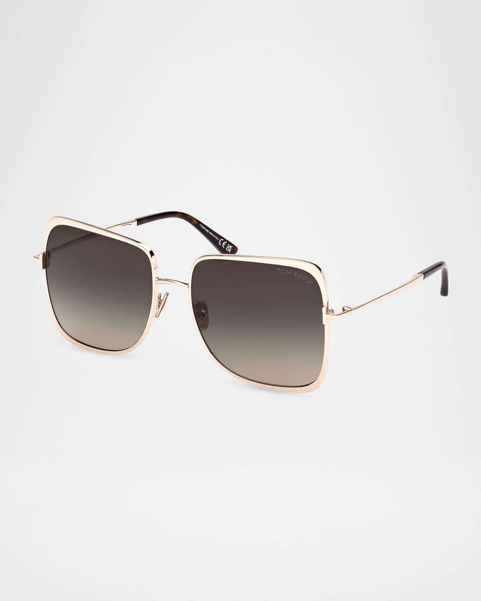 TOM FORD Tara 57mm Square Sunglasses | Neiman Marcus