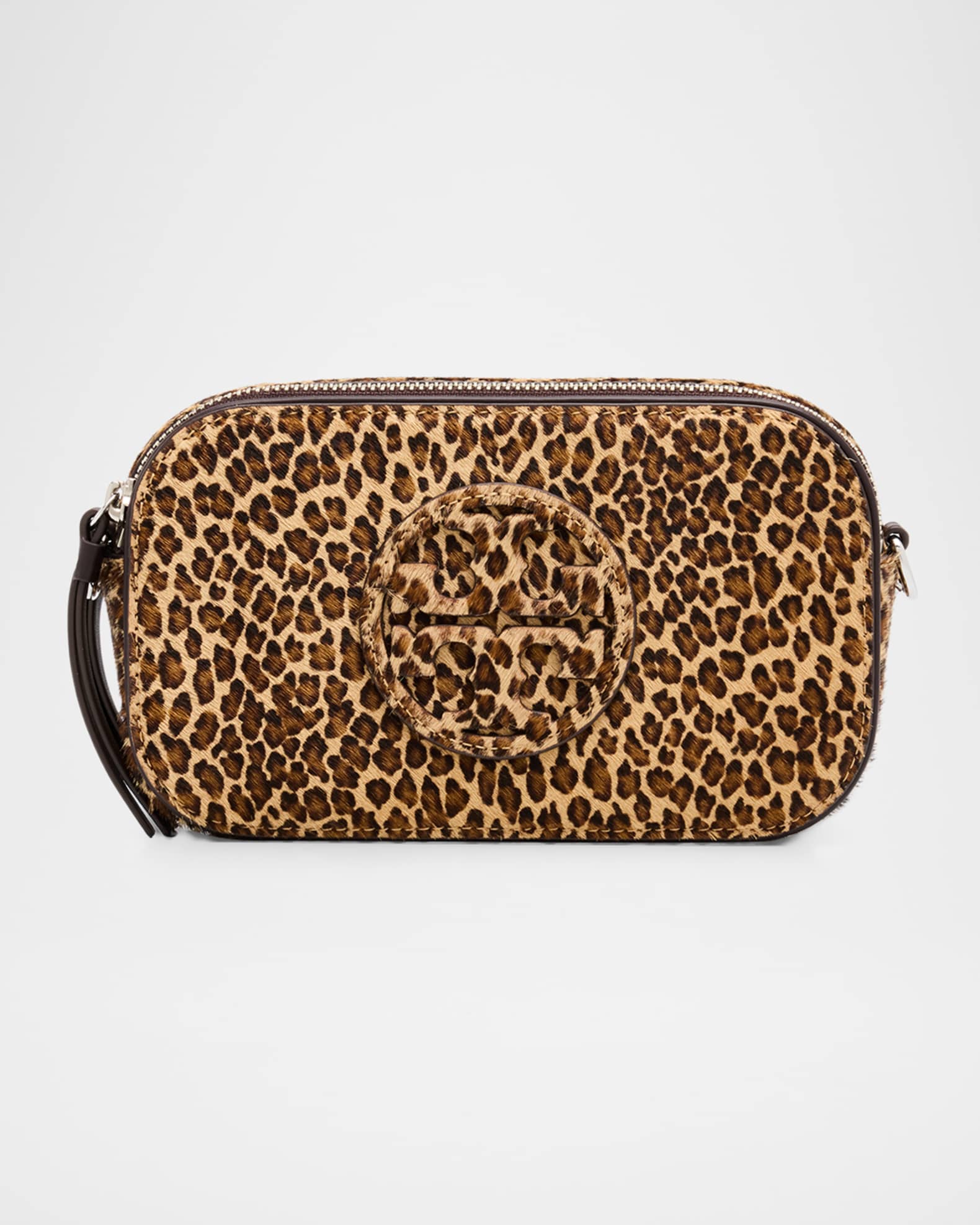 treasure サイン入りバッグ Tory Burch Miller Leopard-Print Calf Hair Crossbody Bag | Neiman