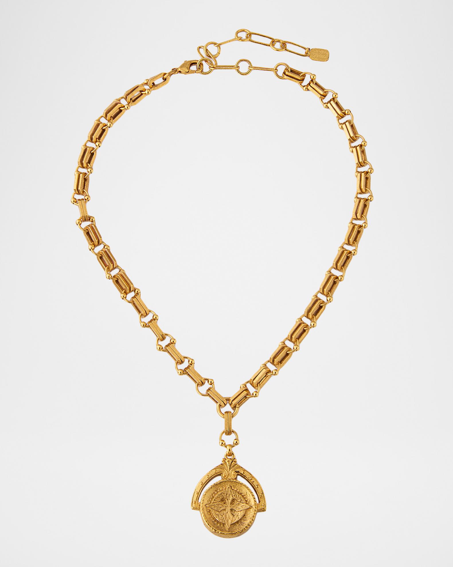 Elizabeth Cole Shavon Pendant Chain Necklace | Neiman Marcus