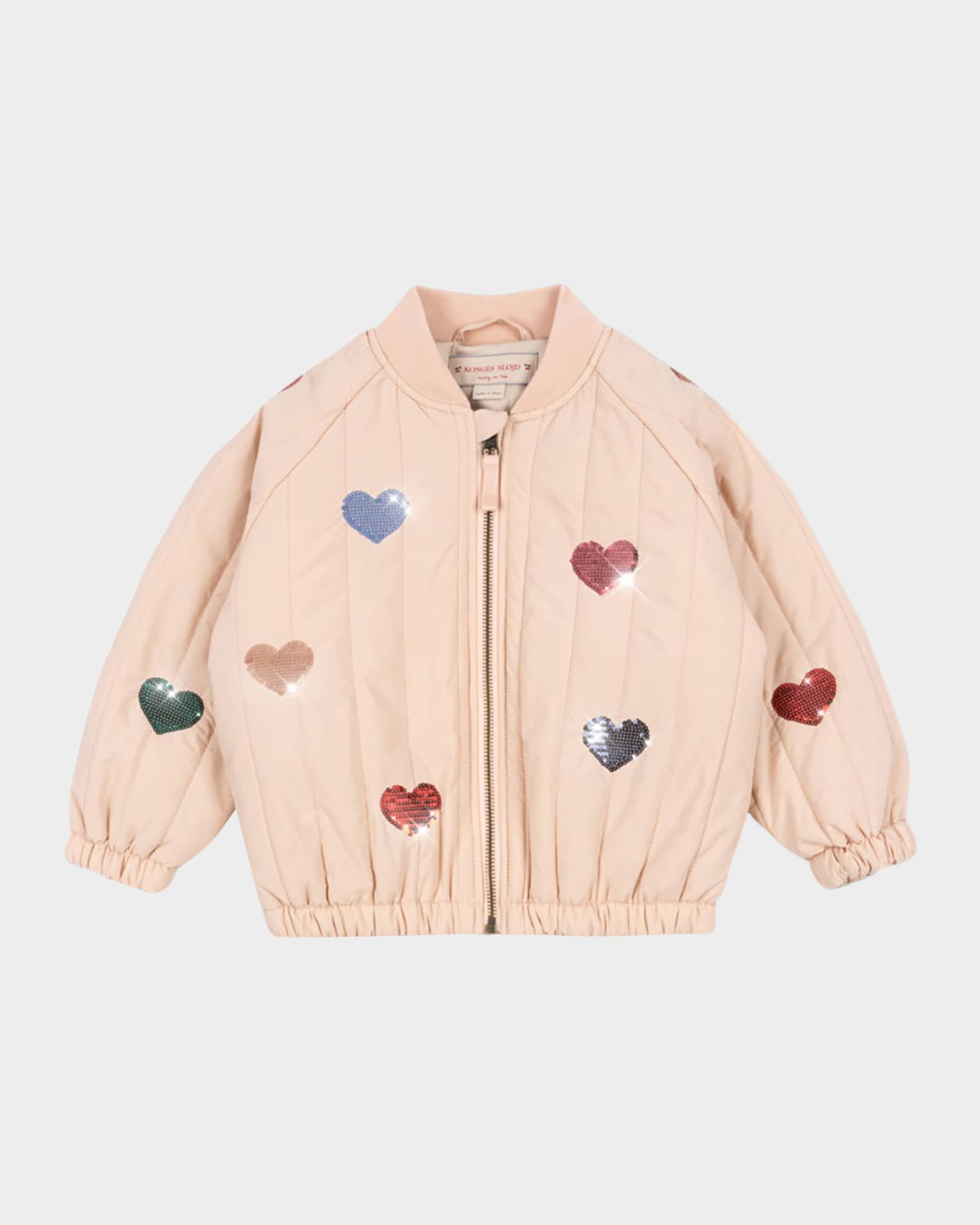 Konges Slojd Girl's Juno Sequin Heart Jacket, Size 9M-10 | Neiman