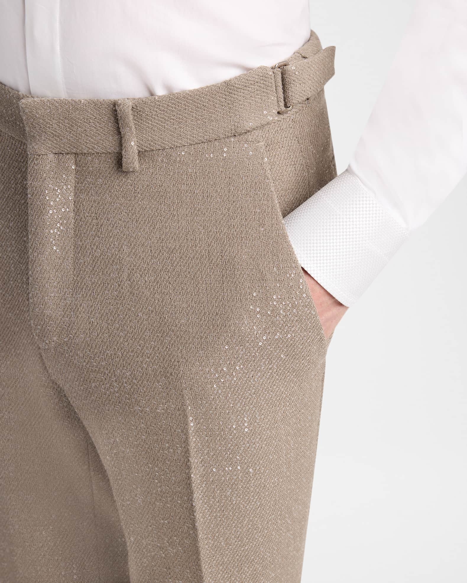 TOM FORD Men's Sequin Boucle Flat-Front Pants | Neiman Marcus