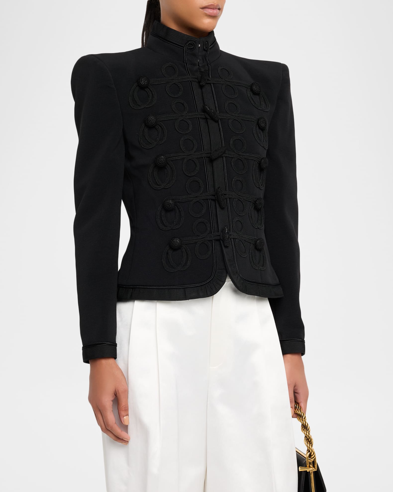 Polo Ralph Lauren Soutache-Trim Band Jacket | Neiman Marcus