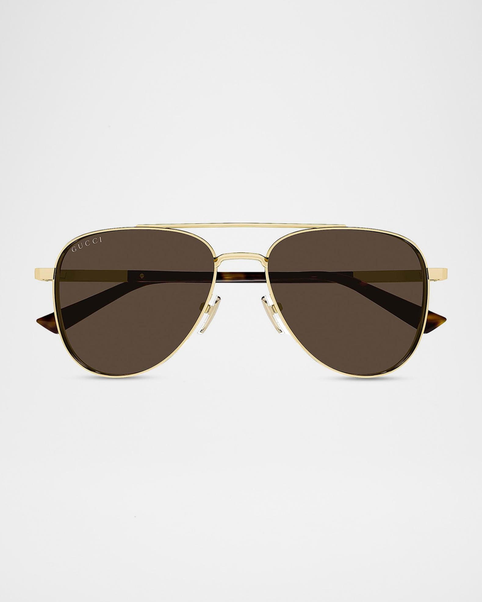 Gucci Aviator Metal Sunglasses (unisex) Gucci GG1677S 001 Sunglasses - US main image 4
