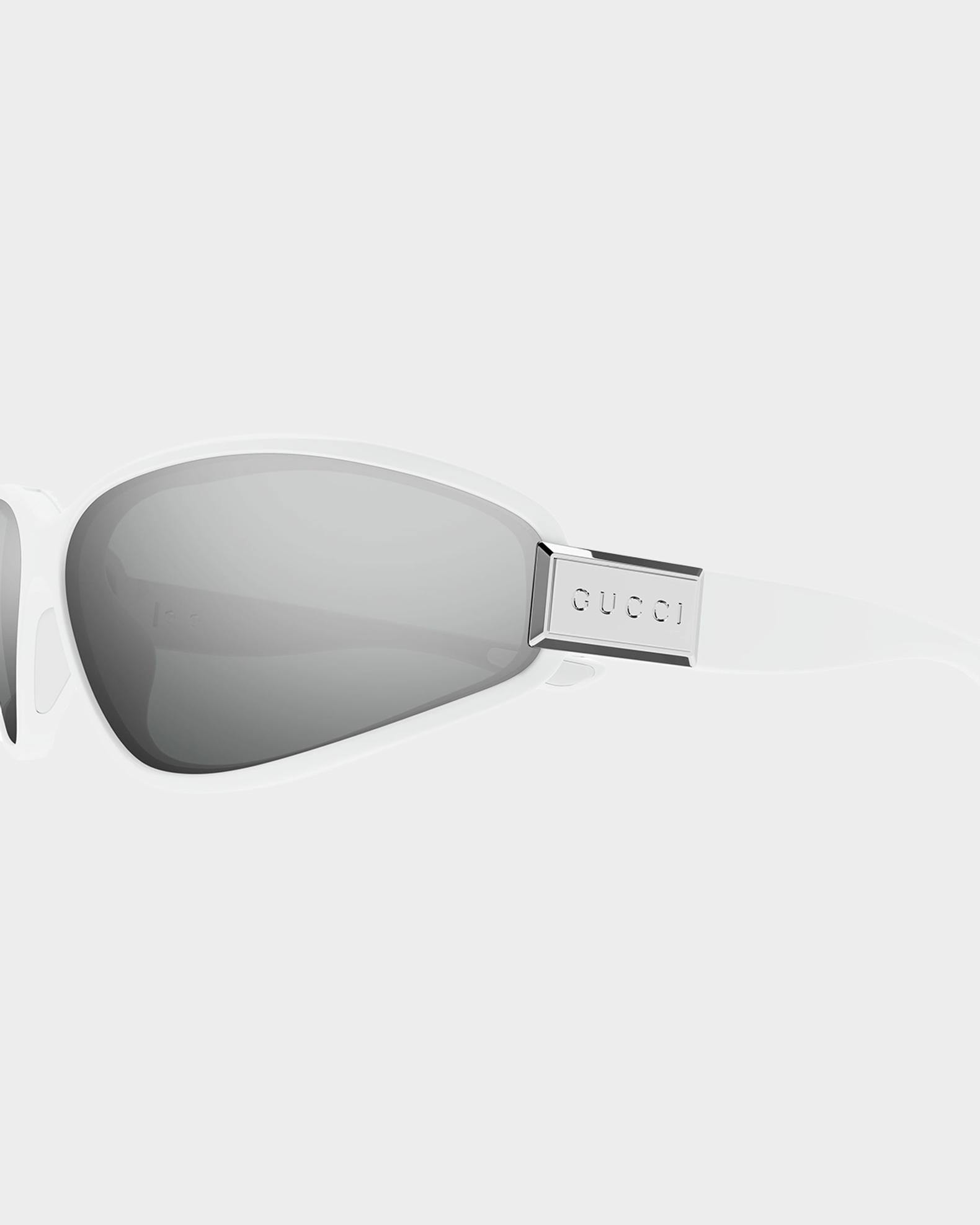 Gucci Men's Rectangular Acetate Wrap Sunglasses | Neiman Marcus