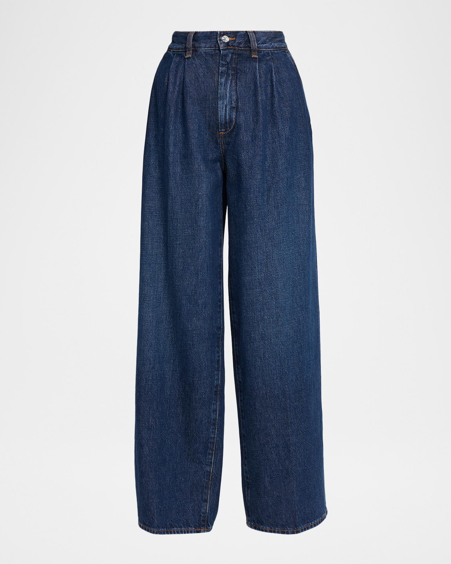 FRAME The Pleated Trouser Jeans | Neiman Marcus