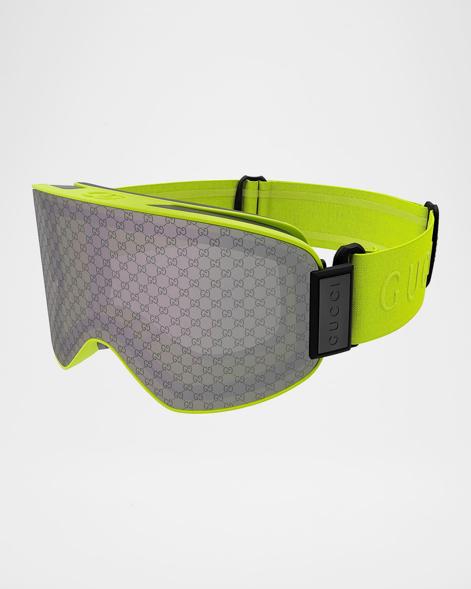Gucci Men's Ski Mask 99mm Logo-Detail Acetate Goggles | Neiman Marcus