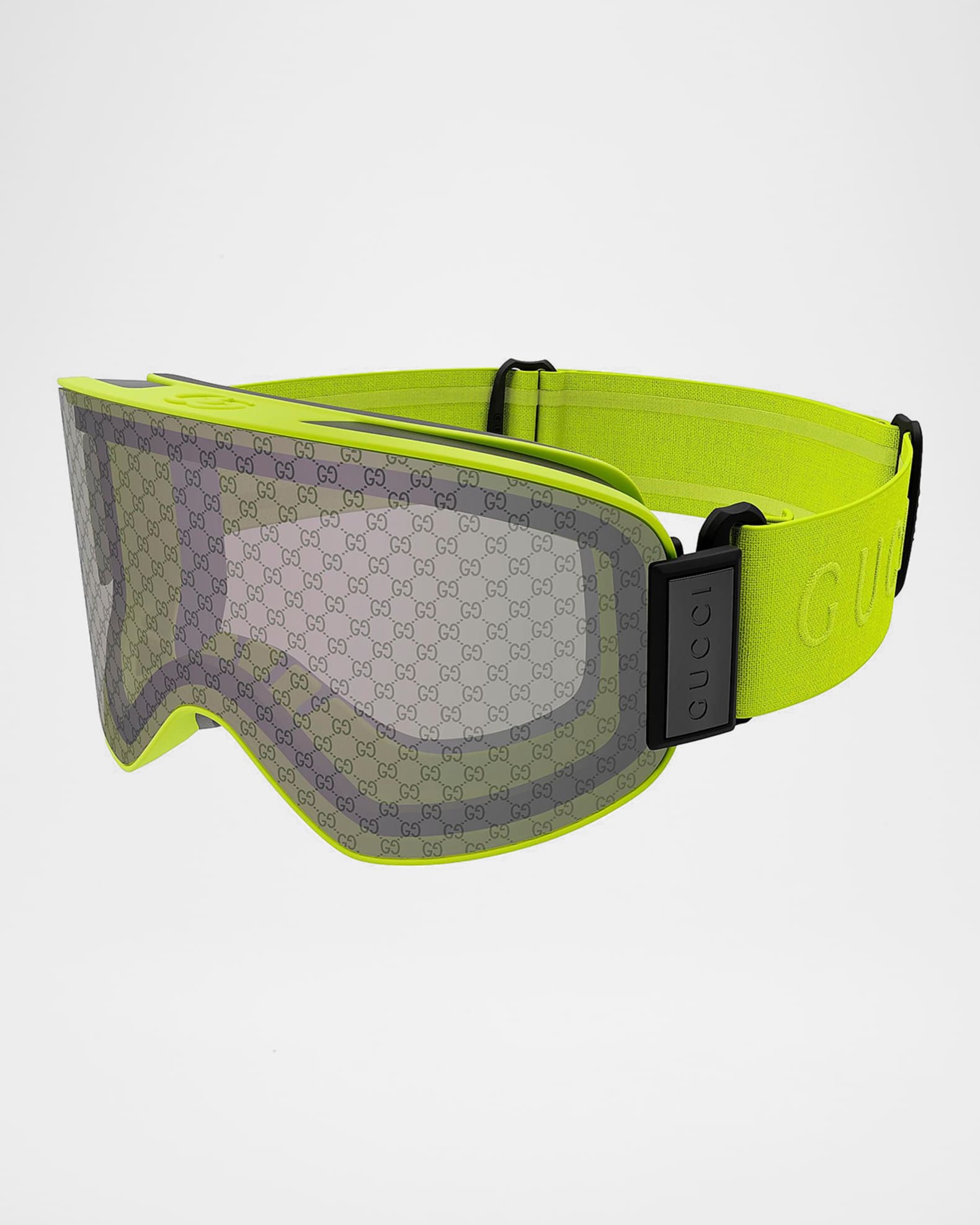 Gucci Men's Ski Mask 99mm Logo-Detail Acetate Goggles | Neiman Marcus