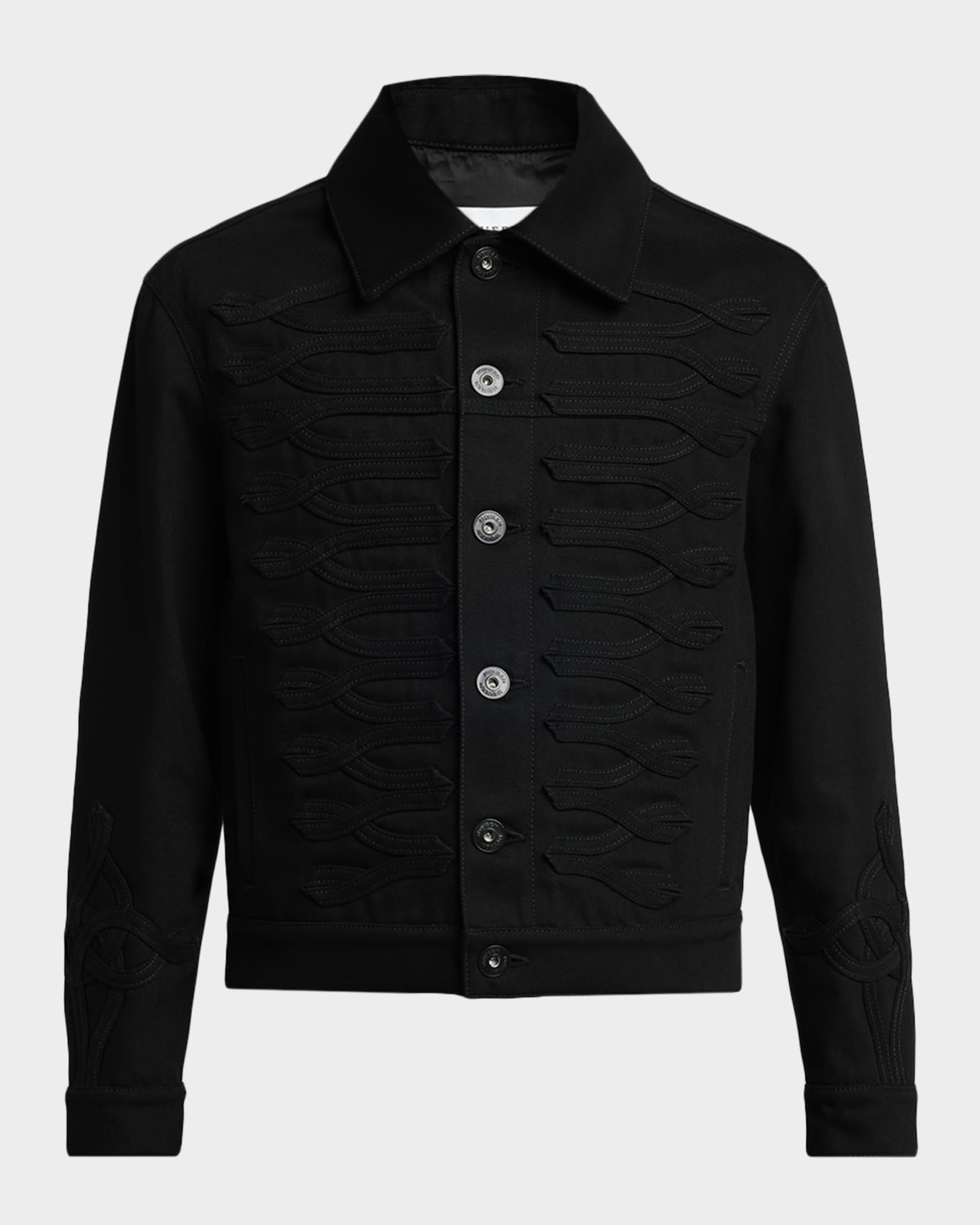 Elegant Men S Black Denim Jacket Pictures