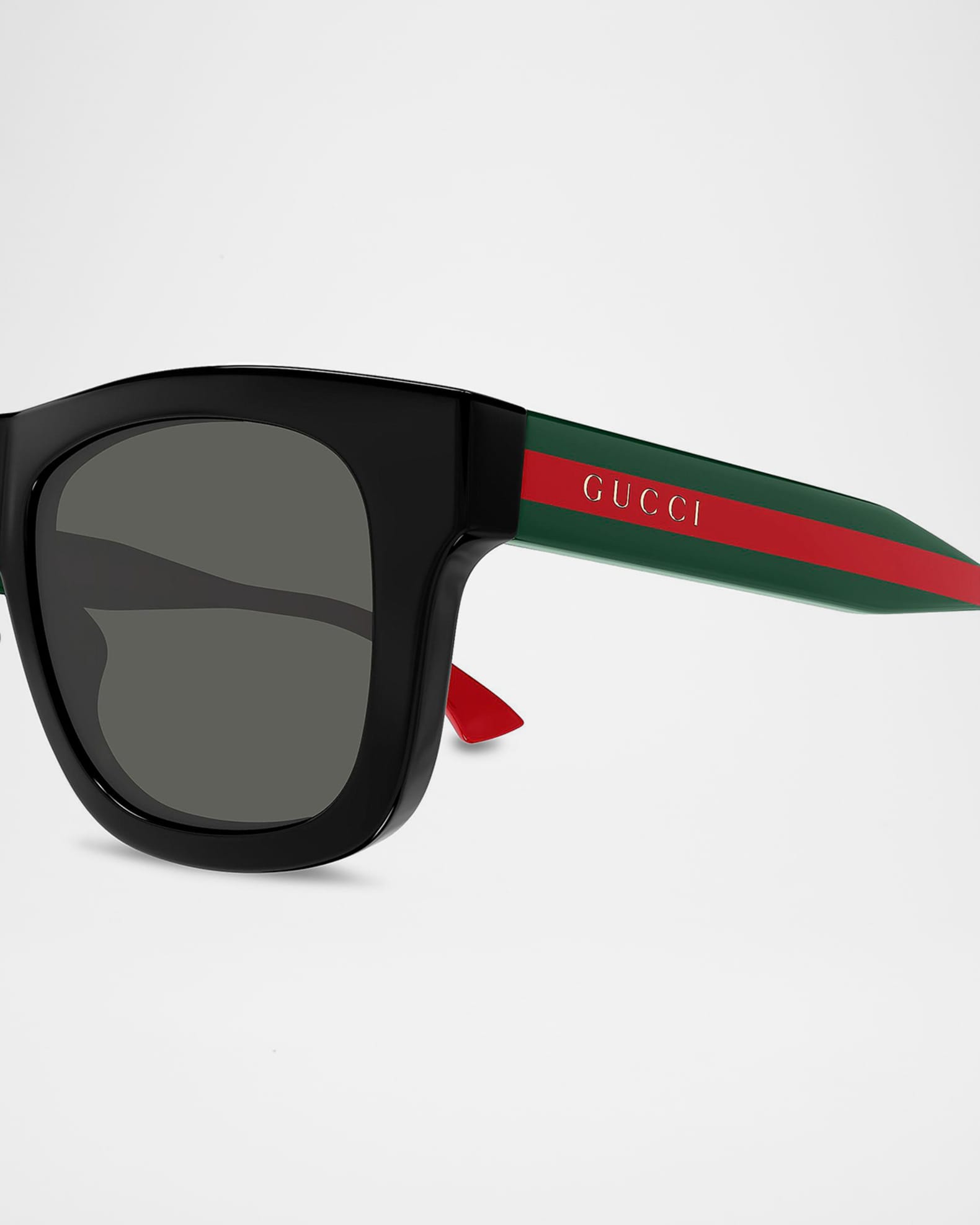 Gucci Men's Gg1991s-001 Acetate Square Flat-Top Sunglasses