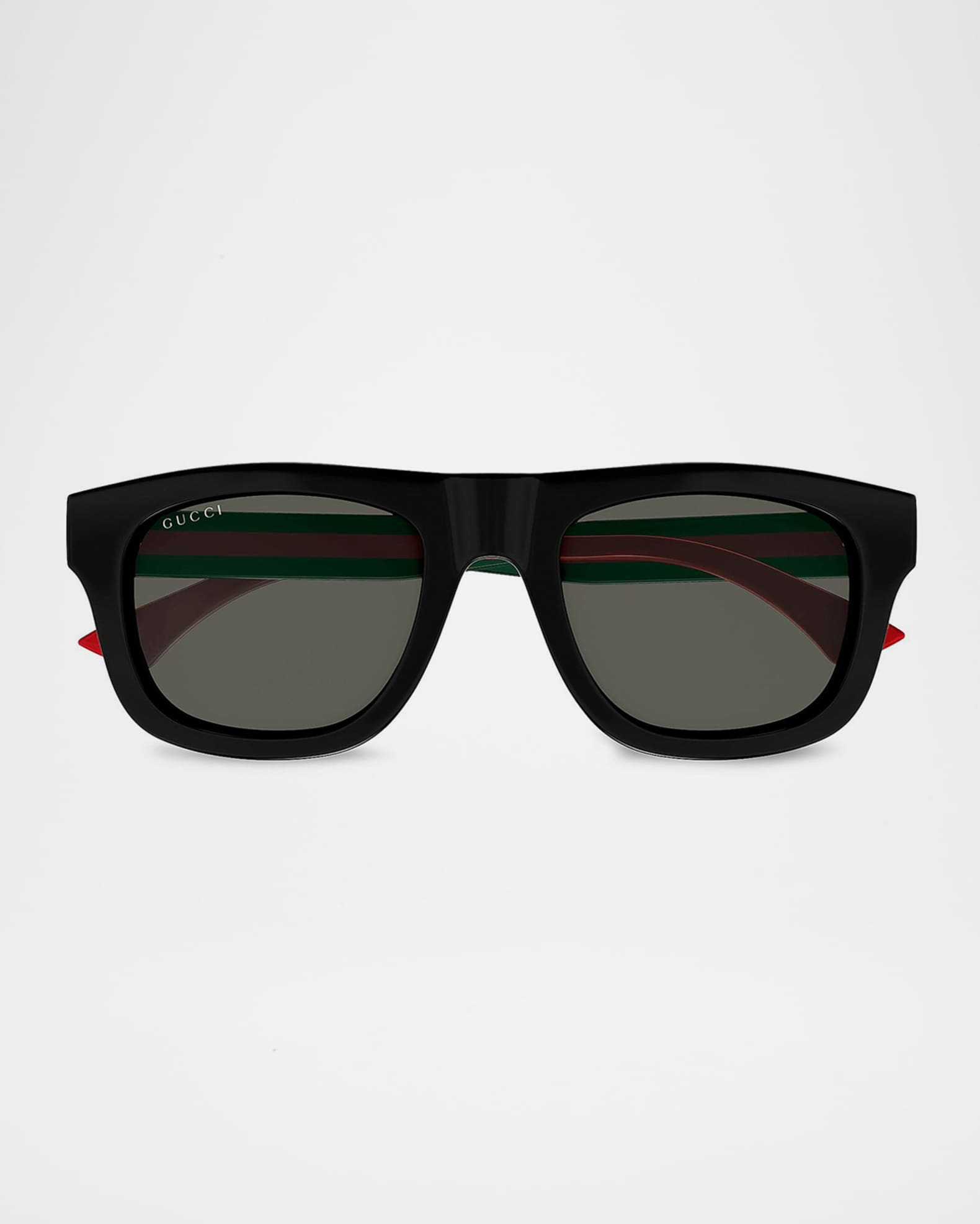 Gucci Men's Gg1991s-001 Acetate Square Flat-Top Sunglasses