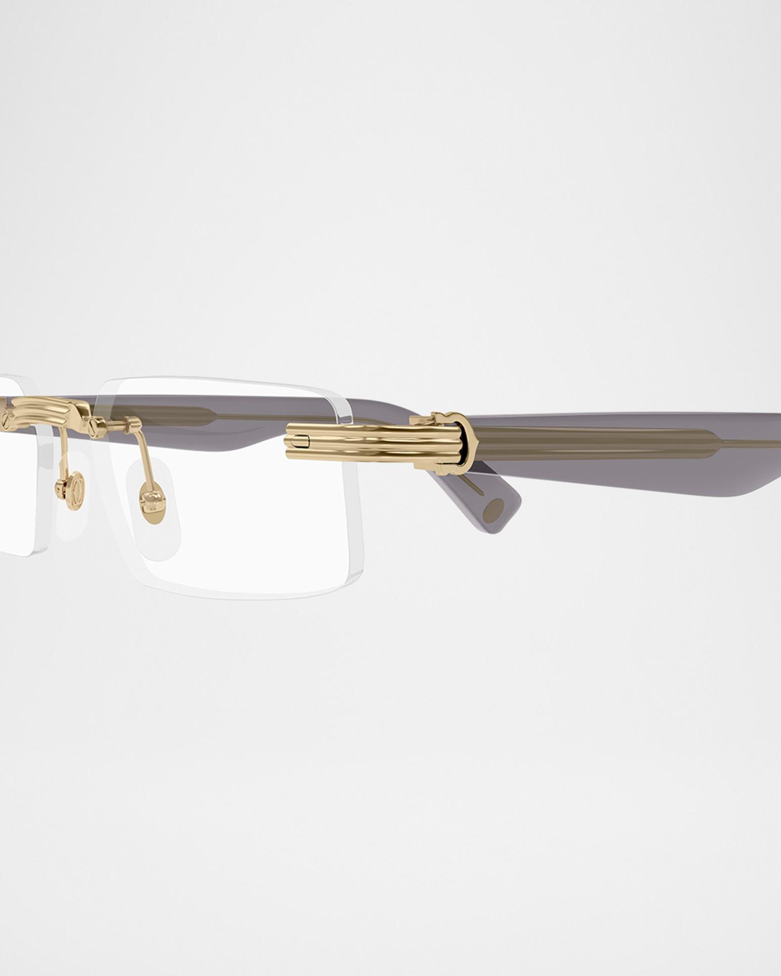Cartier Men's Rimless Rectangle Acetate & Metal Optical Glasses ...