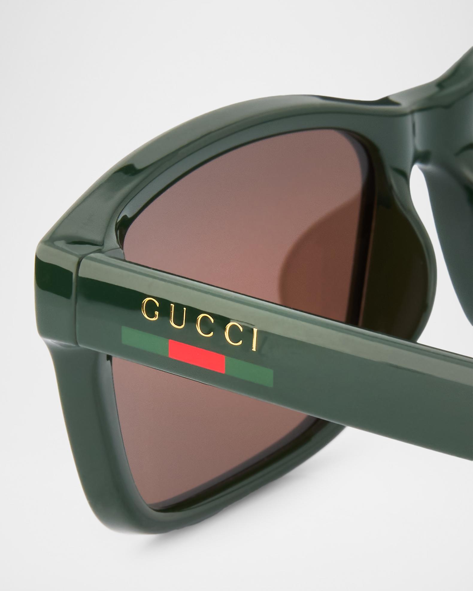 Gucci Men's Gucci Lines 57mm Rectangular Acetate Sunglasses | Neiman Marcus