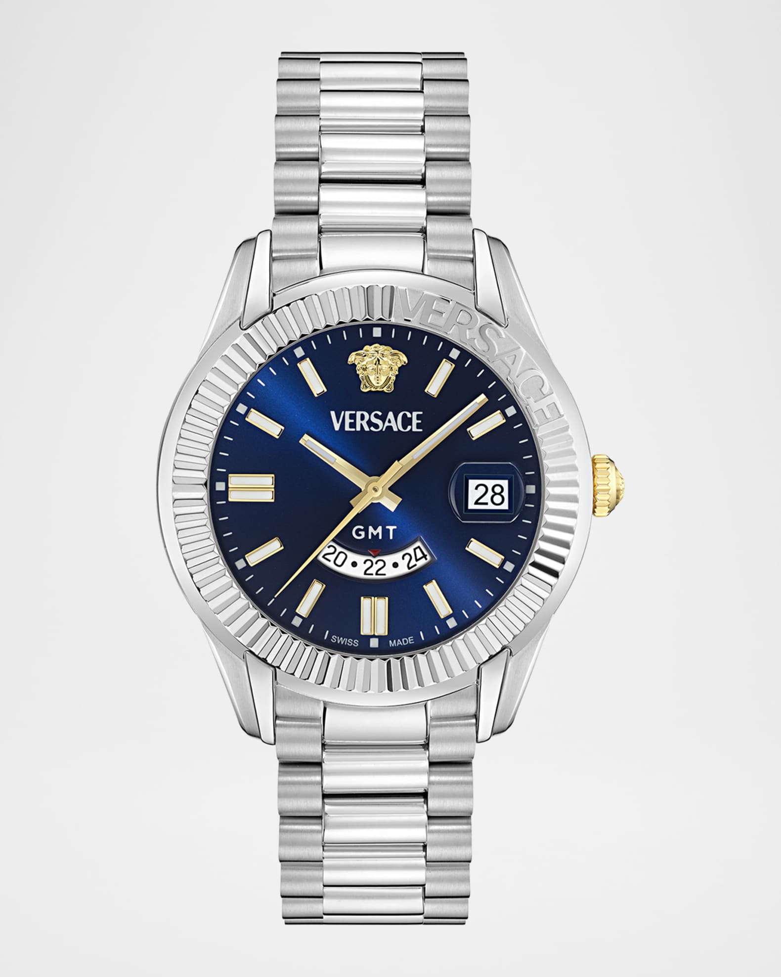 Versace Men's Apodis 41mm Stainless Steel Bracelet Watch | Neiman