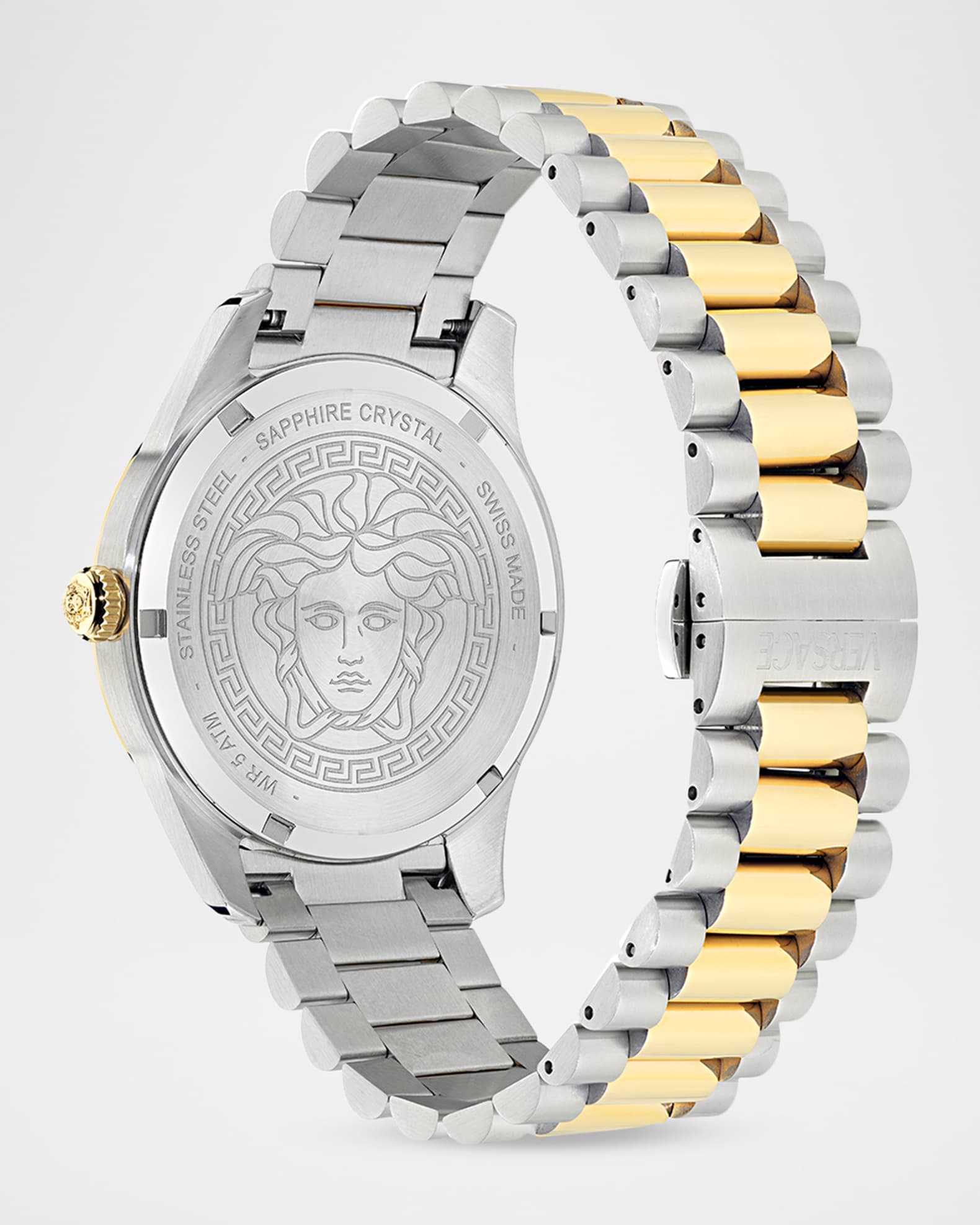 Versace Men's Apodis 41mm Two-Tone Bracelet Watch | Neiman Marcus