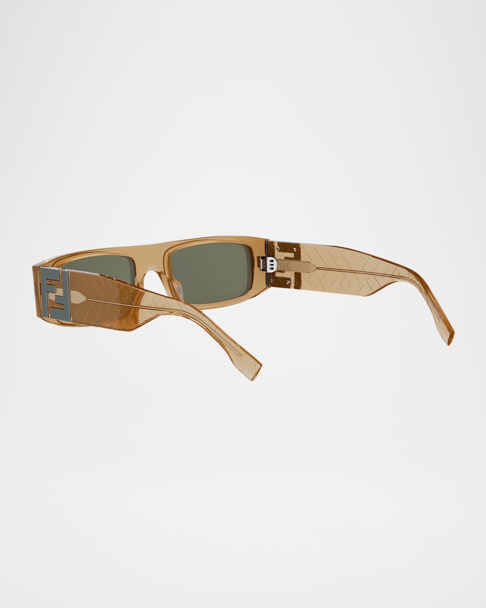 Fendi Men's FF Squared Acetate Rectangle Sunglasses | Neiman Marcus