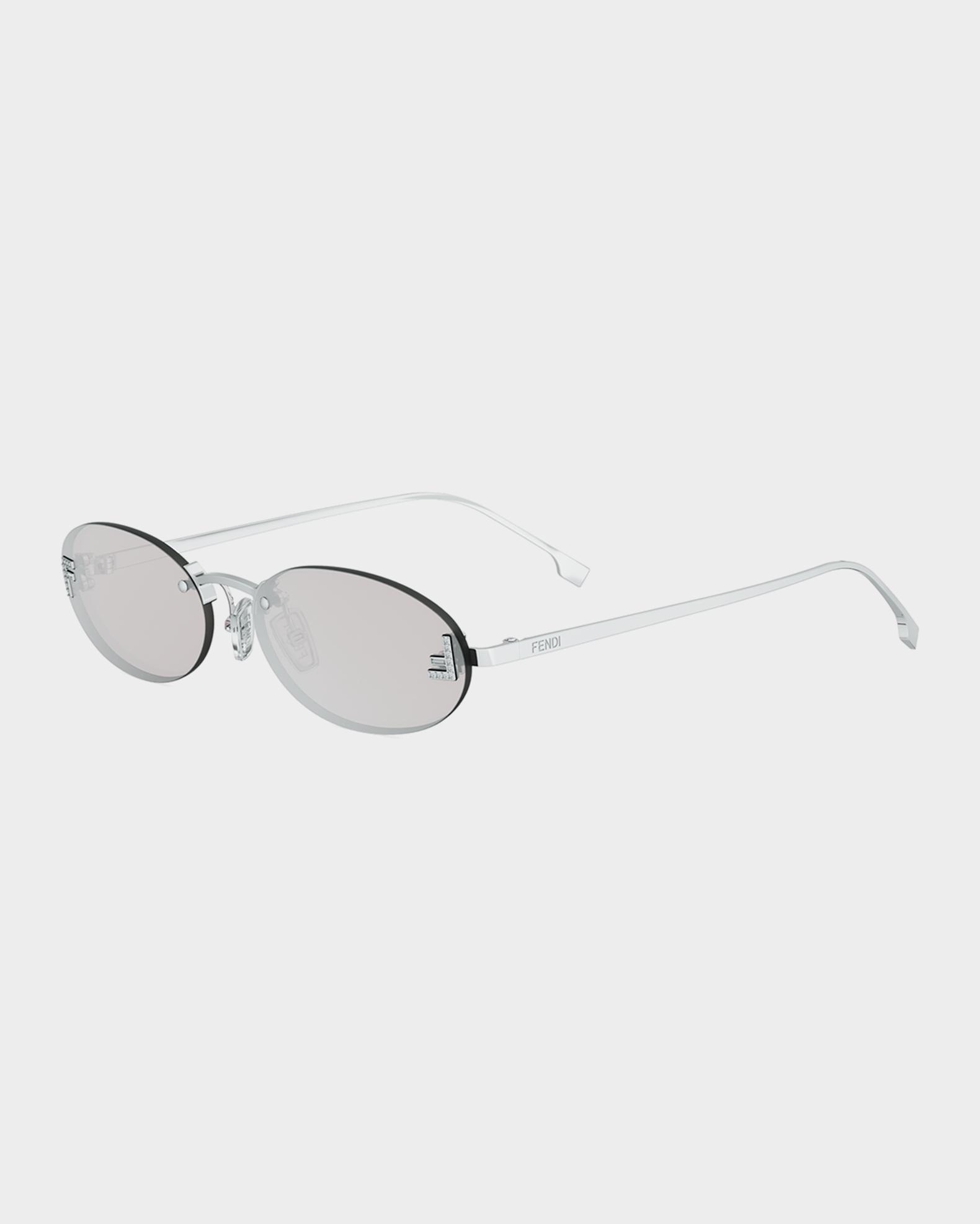 FENDI 54mm Round Optical Frames Amazon.com: FENDI Round Sunglasses FF0248S 1EDXR Green 53mm  main image 2