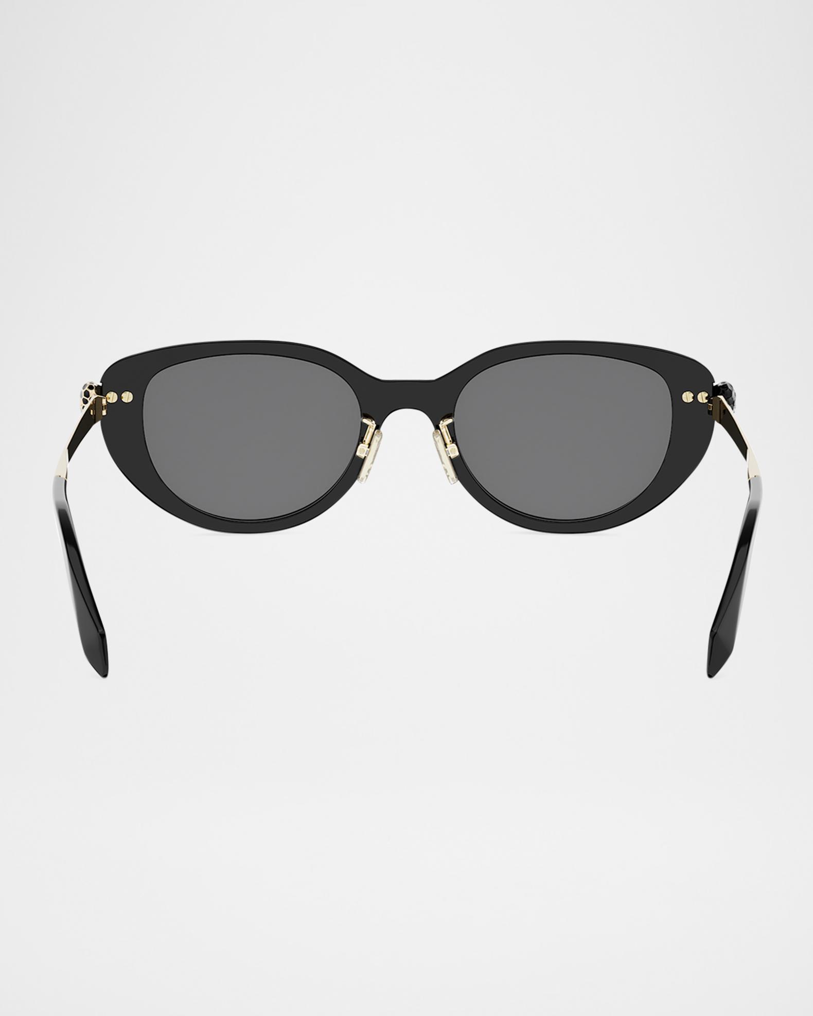 BVLGARI Serpenti Forever 52mm Oval Sunglasses | Neiman Marcus