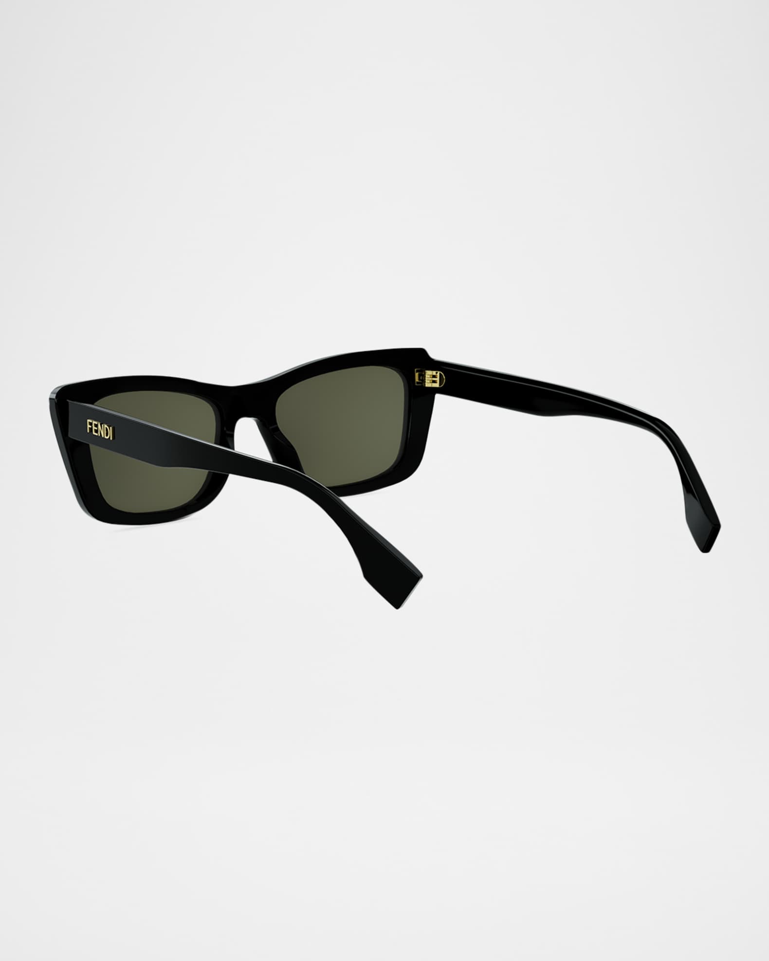 Fendi Lettering 53mm Rectangle Sunglasses | Neiman Marcus