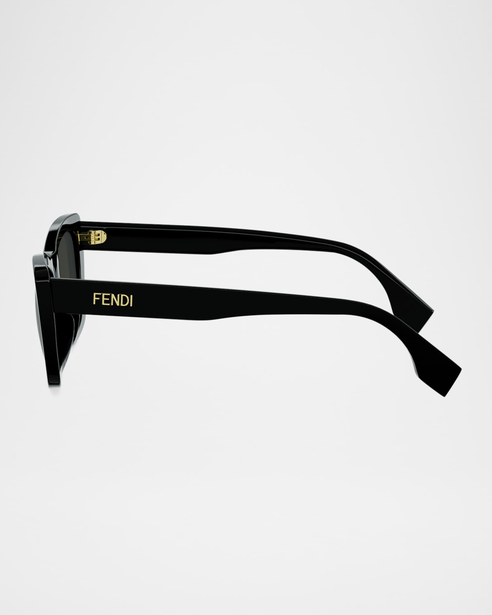 Fendi Lettering 53mm Rectangle Sunglasses | Neiman Marcus