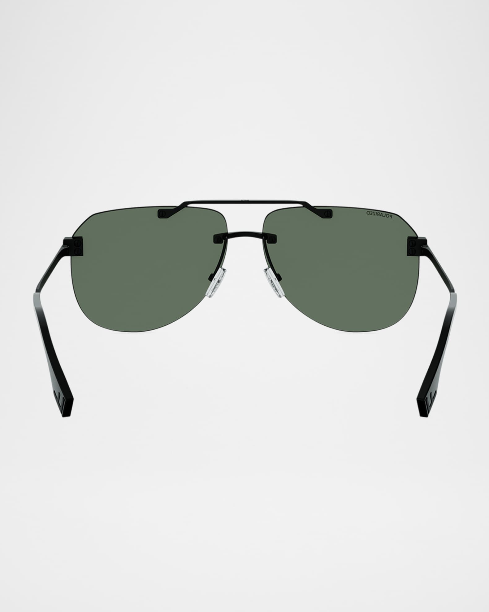 A.E.マルティ☆ファッションプレートーUN PEU D'OMBRE ENFIN Fendi Men's Fendi Sky Polarized-Lens Metal Aviator Sunglasses