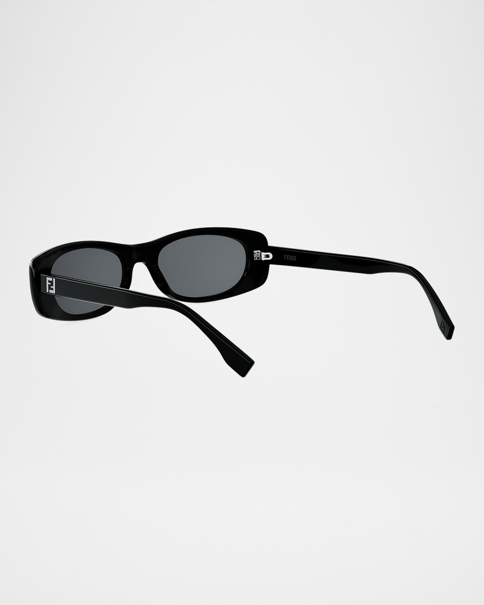 Fendi FF 53mm Squared Oval Sunglasses | Neiman Marcus