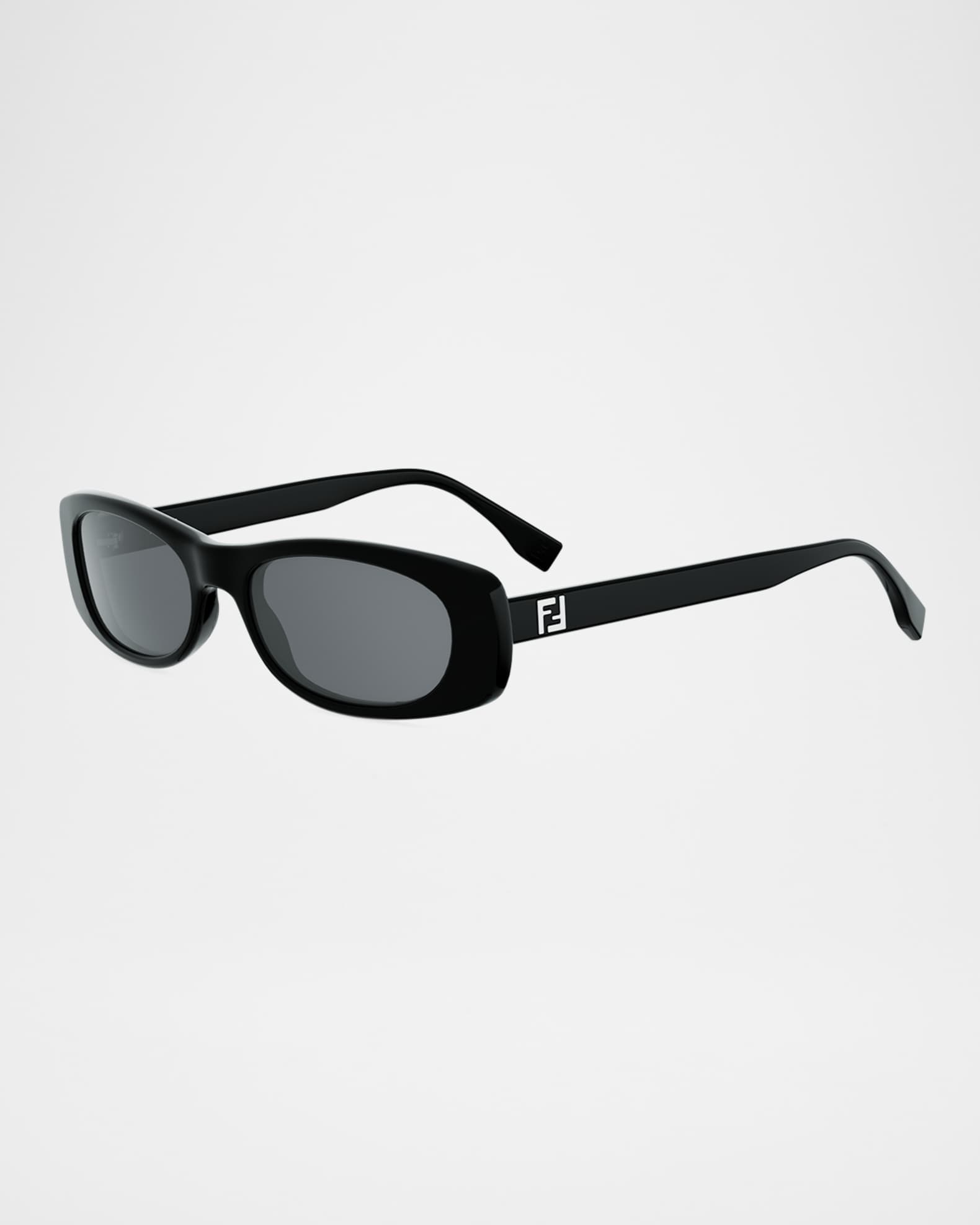 Fendi FF 53mm Squared Oval Sunglasses | Neiman Marcus