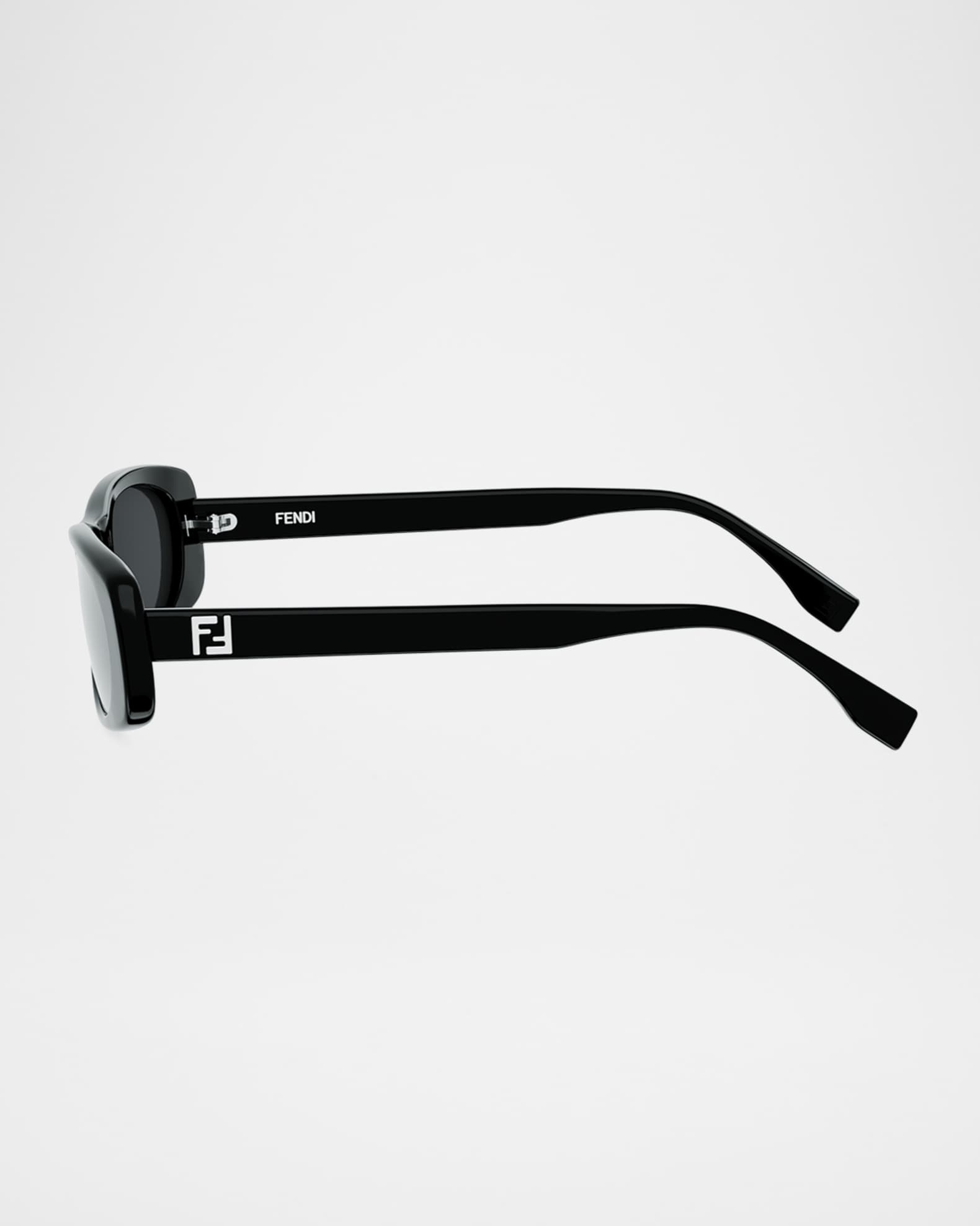 Fendi FF 53mm Squared Oval Sunglasses | Neiman Marcus