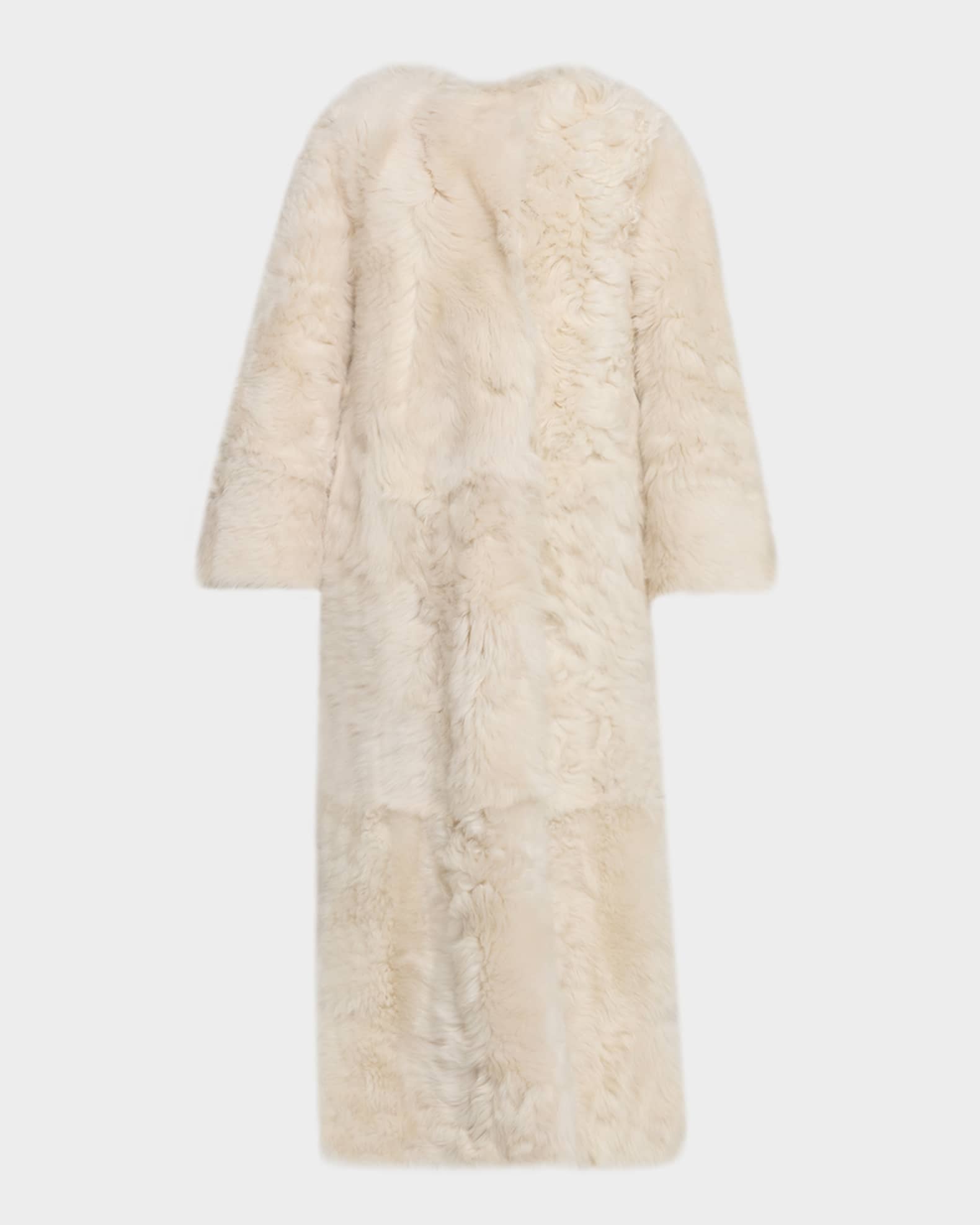 芙蓉 Yves Salomon Long Toscana Lamb Shearling Coat | Neiman Marcus