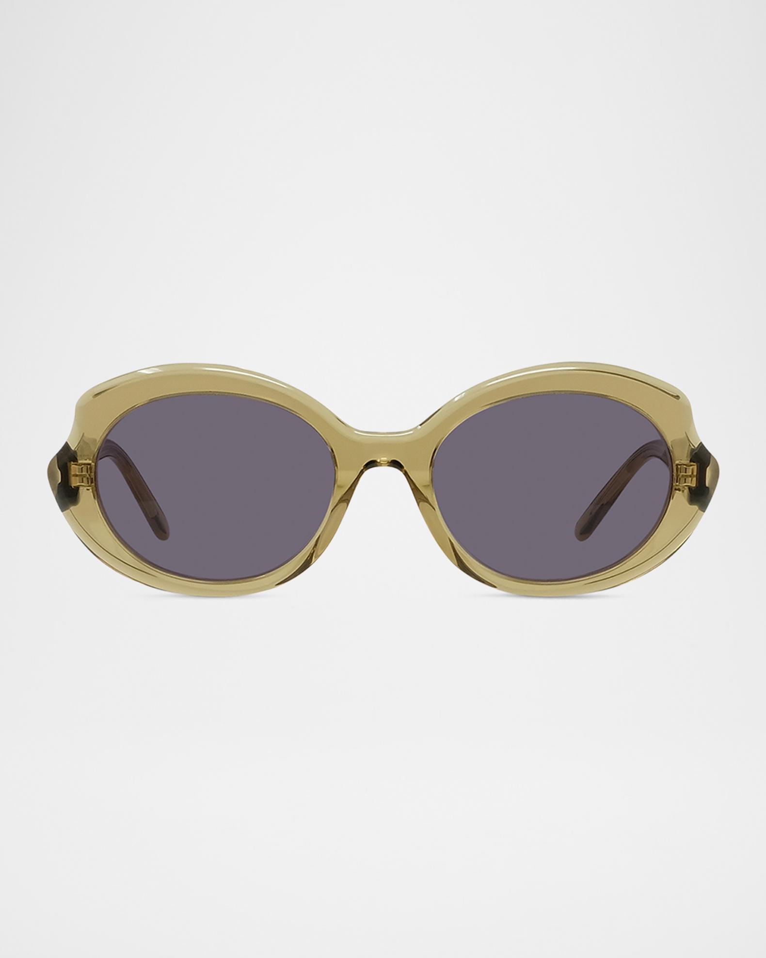 Loewe Mini Oval Slim Sunglasses | Neiman Marcus display picture 2