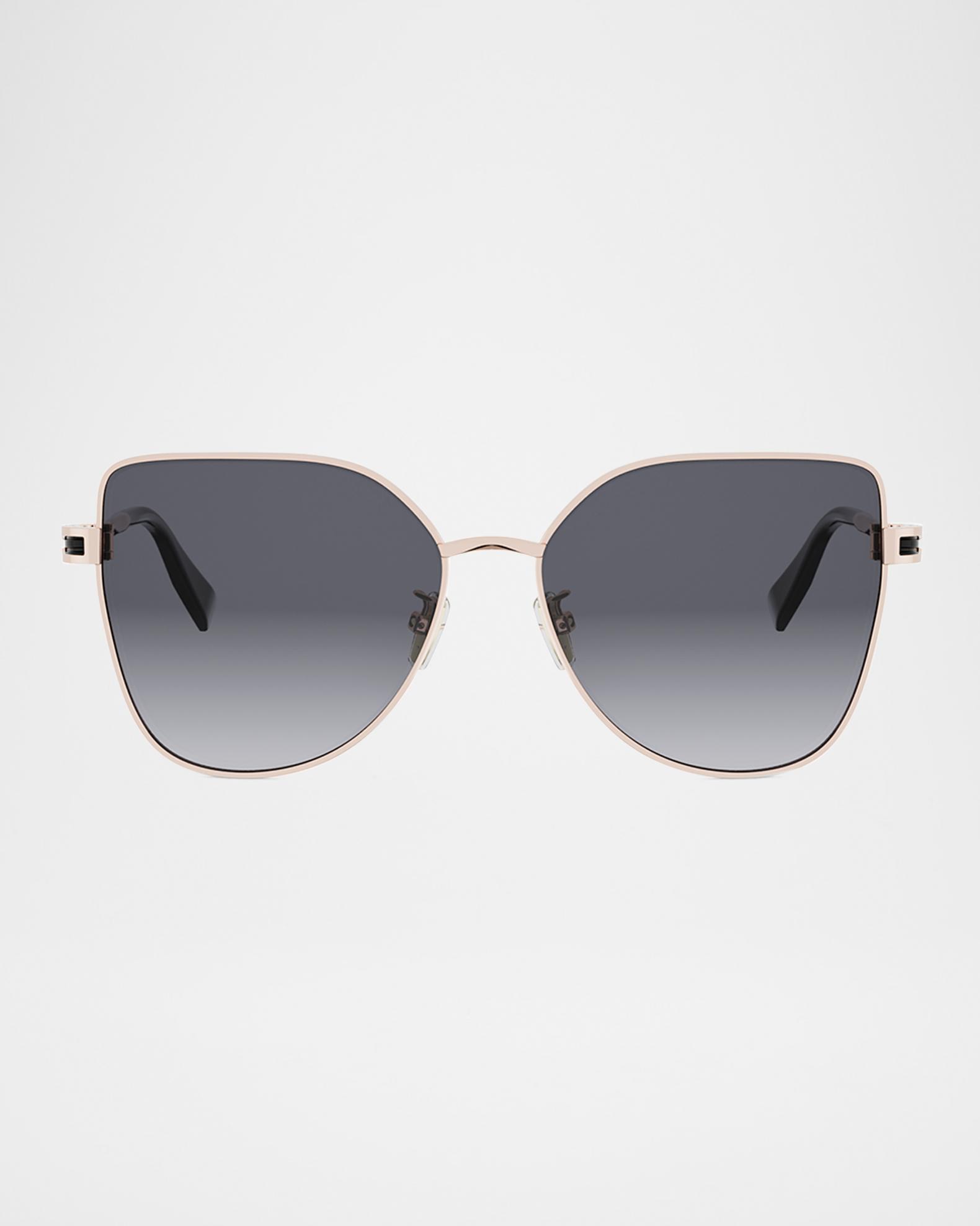 BVLGARI B.zero1 Metal Square Sunglasses | Neiman Marcus