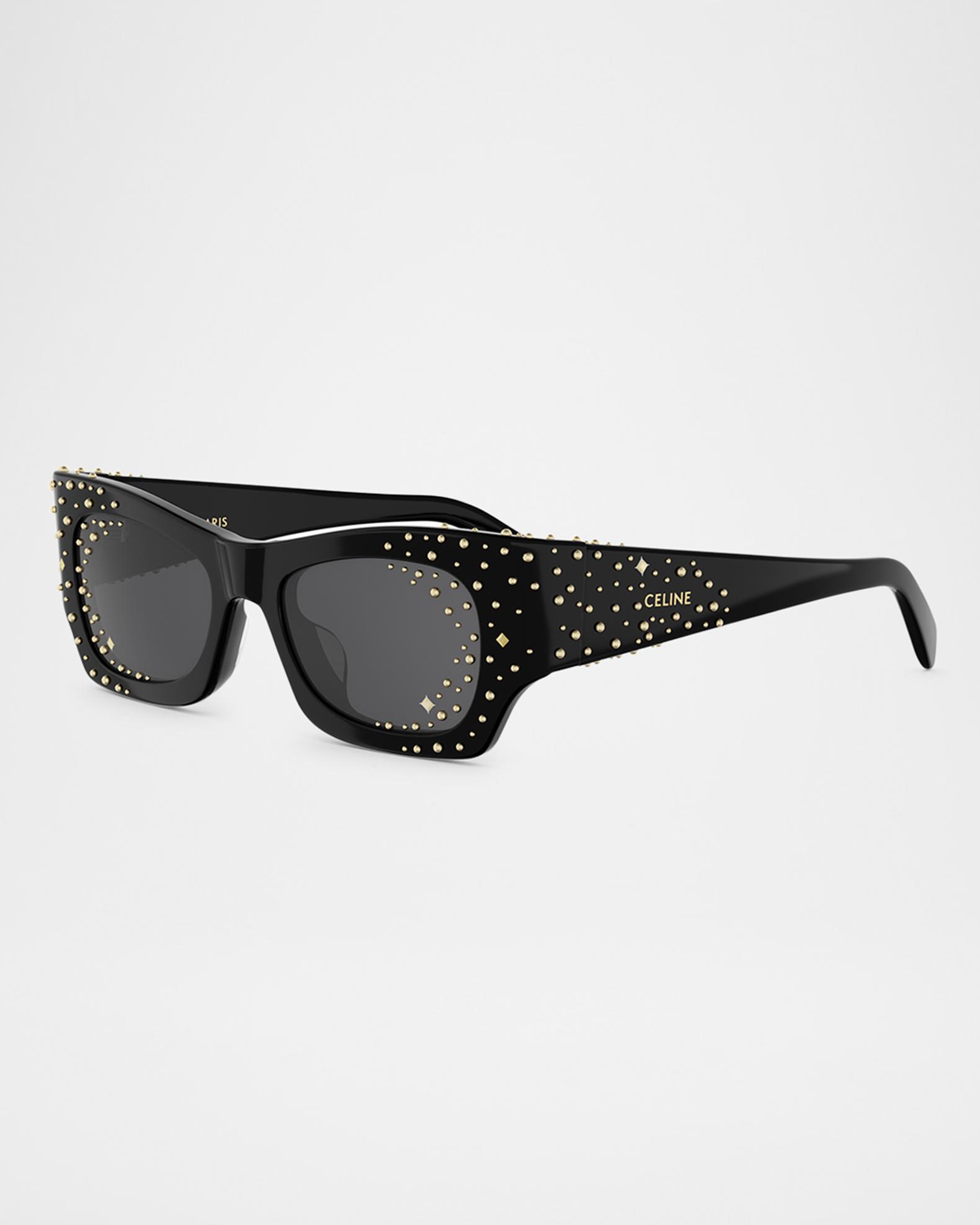 CELINE Embellished Acetate Cat-Eye Sunglasses | Neiman Marcus