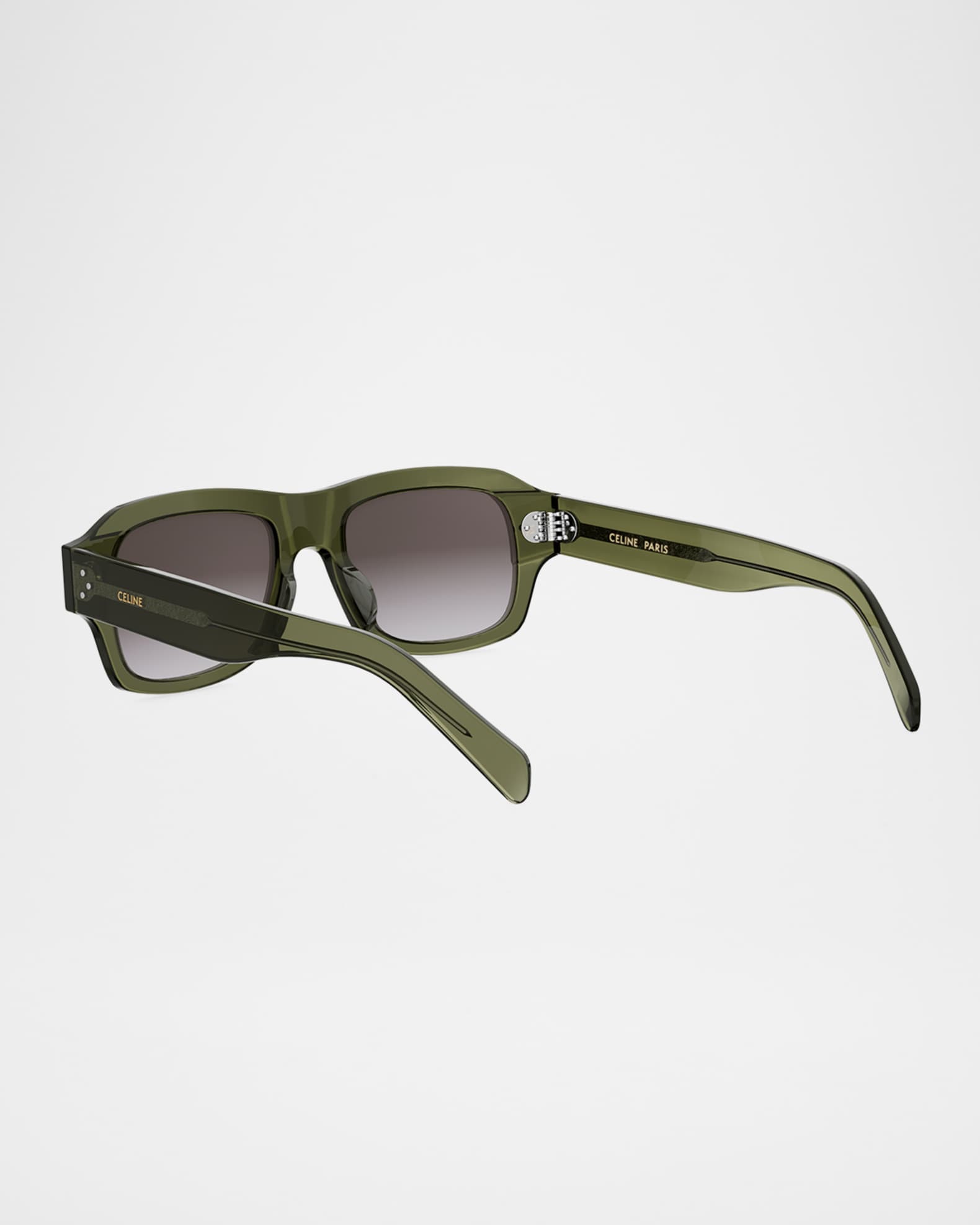 Celine Men's 3 Dots Acetate Rectangle Sunglasses | Neiman Marcus