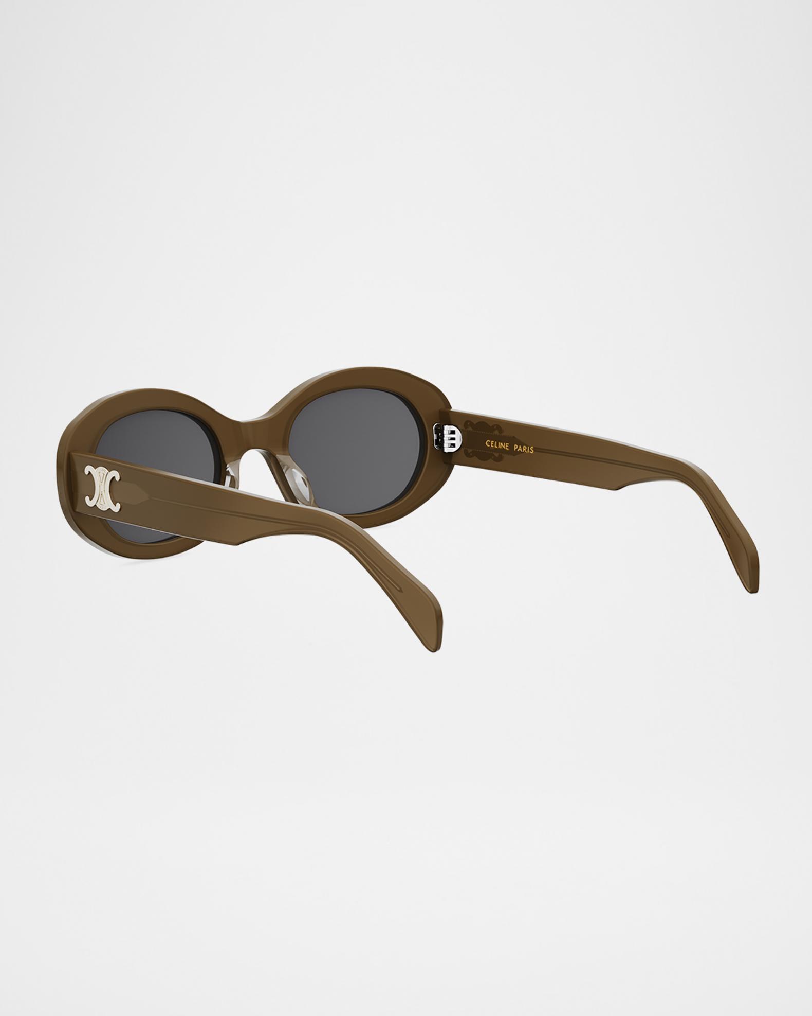 CELINE Triomphe 52mm Oval Sunglasses | Neiman Marcus
