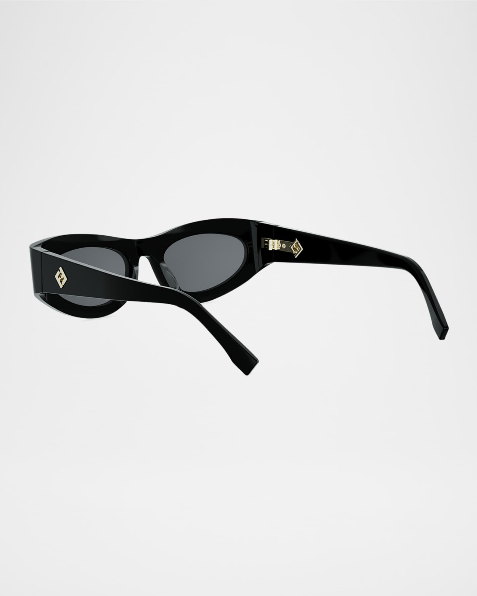 Fendi FF Diamonds 51mm Oval Sunglasses | Neiman Marcus
