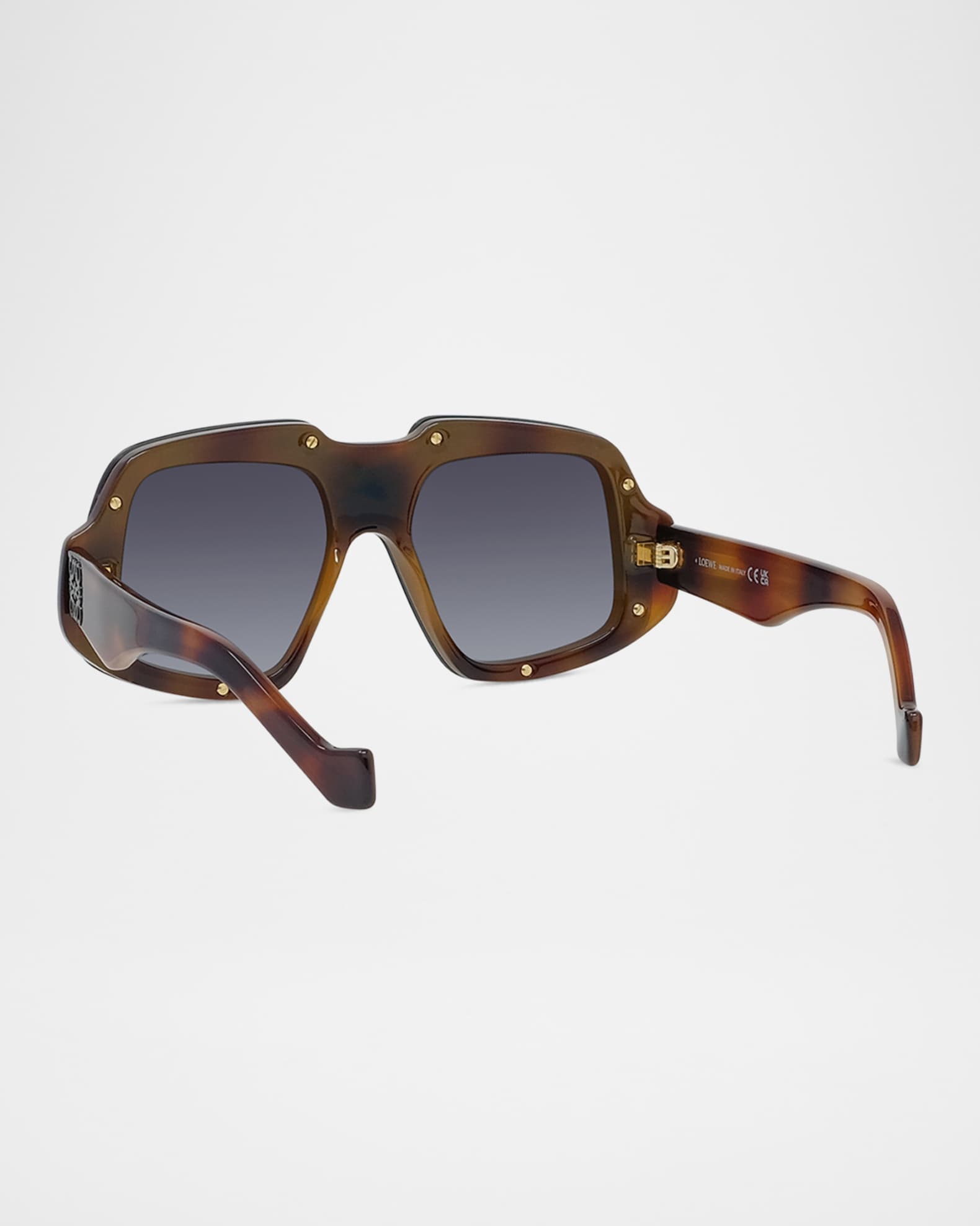 Loewe Anagram Acetate Shield Sunglasses | Neiman Marcus