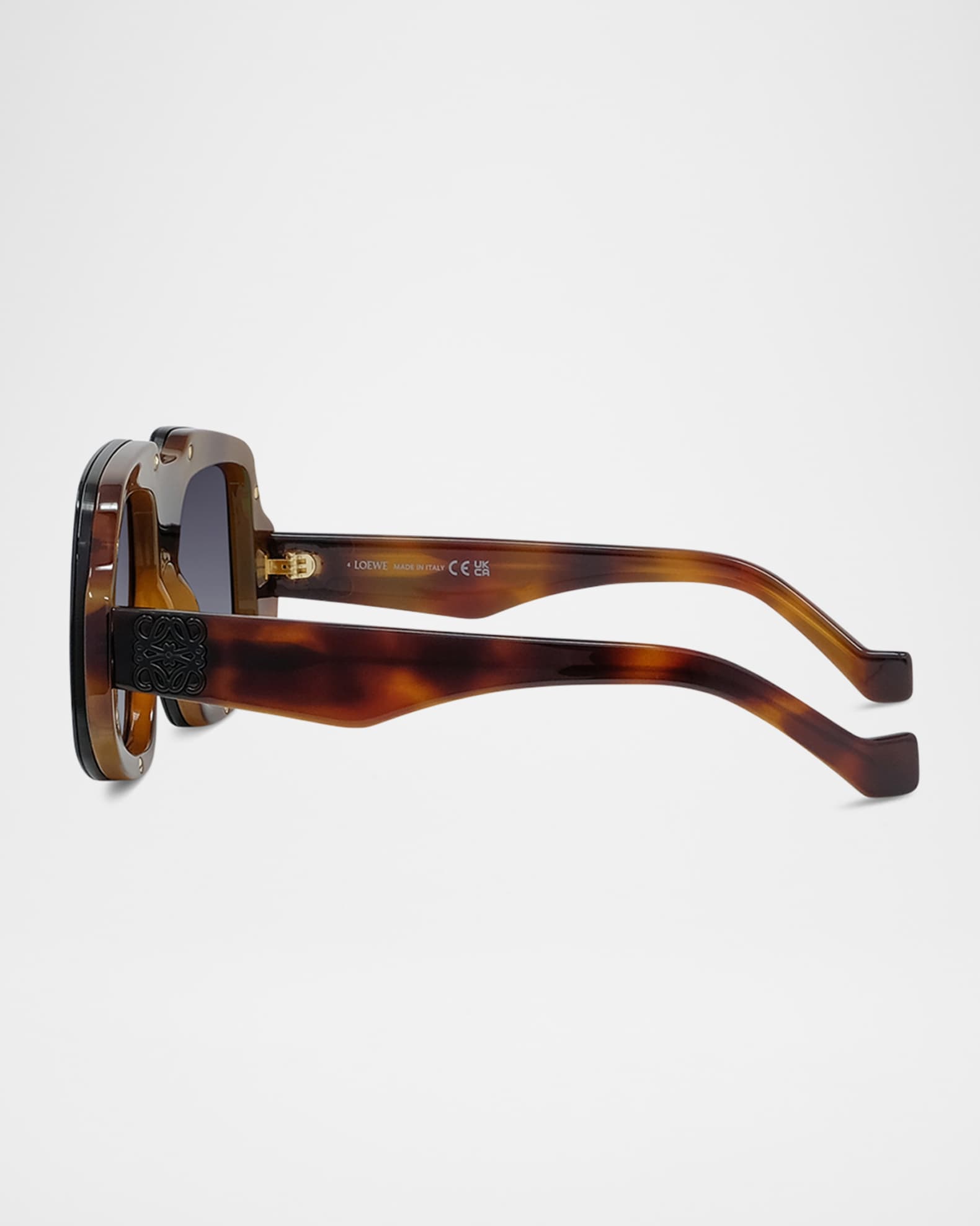 Loewe Anagram Acetate Shield Sunglasses | Neiman Marcus