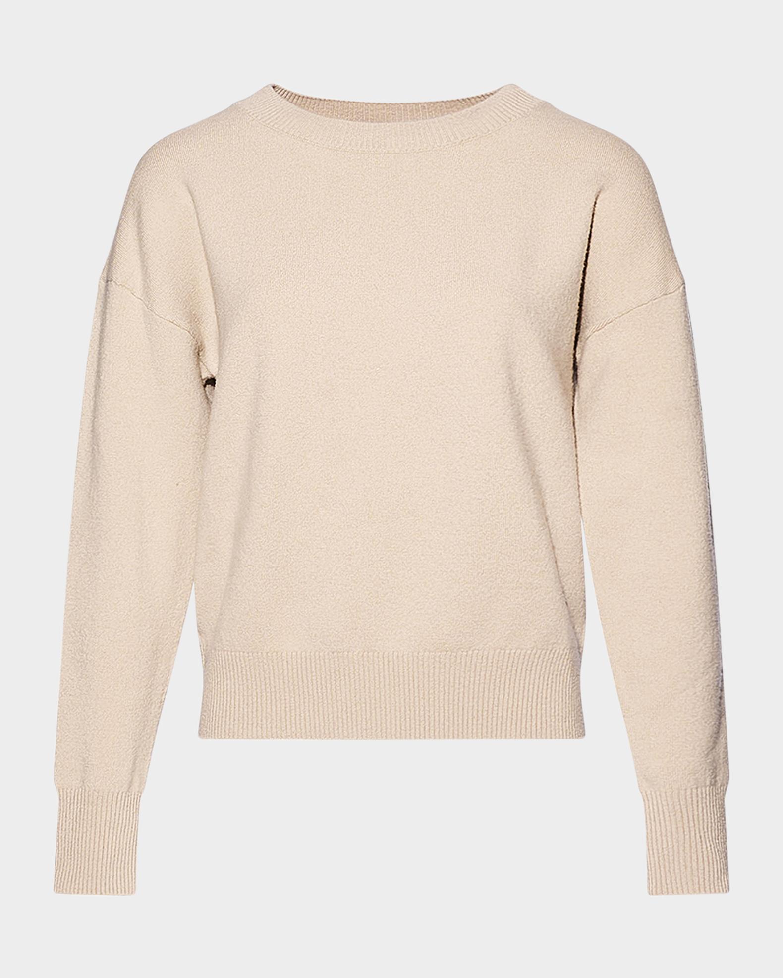 Yves Salomon Merino Knit Crewneck Sweater | Neiman Marcus
