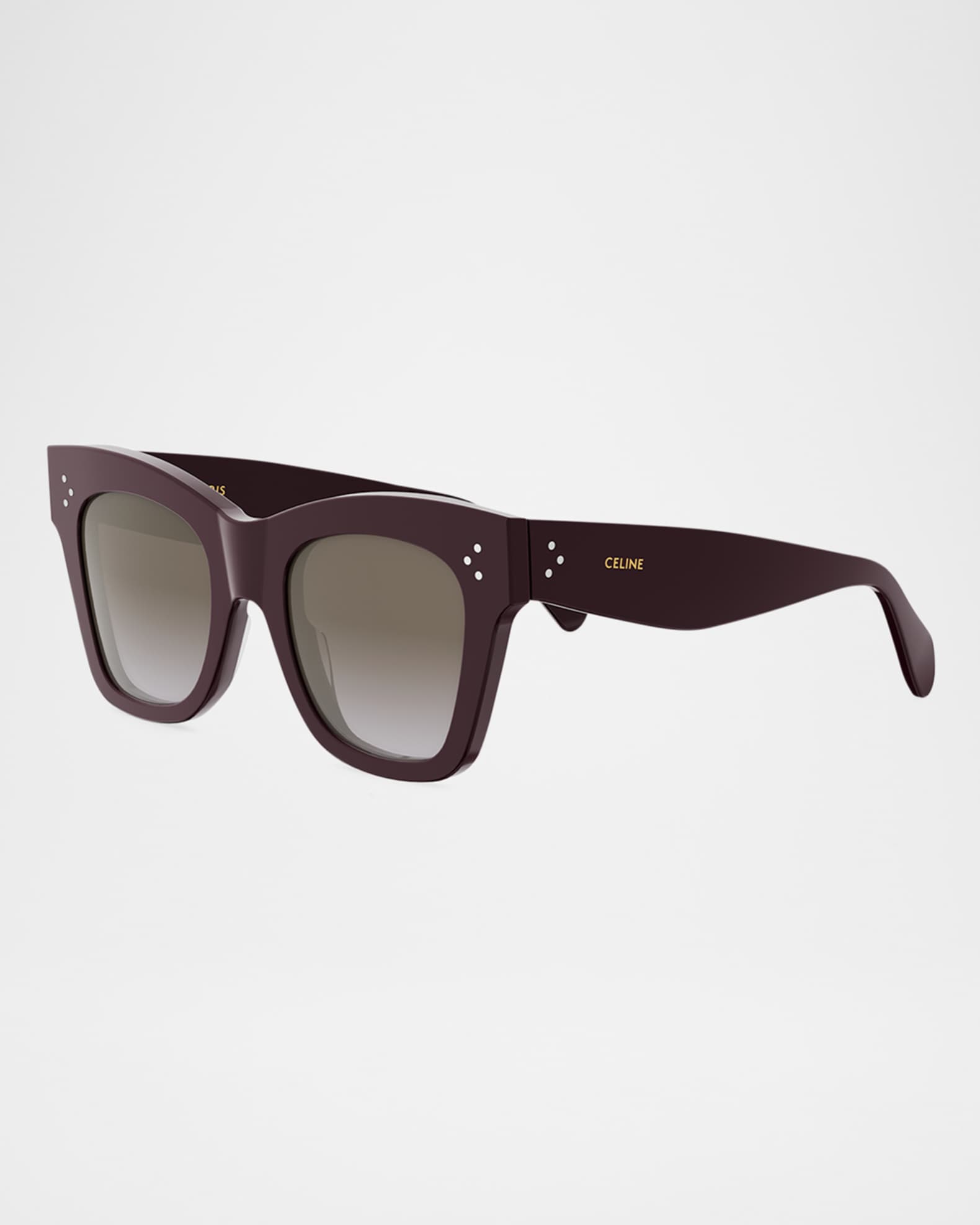 Celine 3 Dots Acetate Cat-Eye Sunglasses | Neiman Marcus