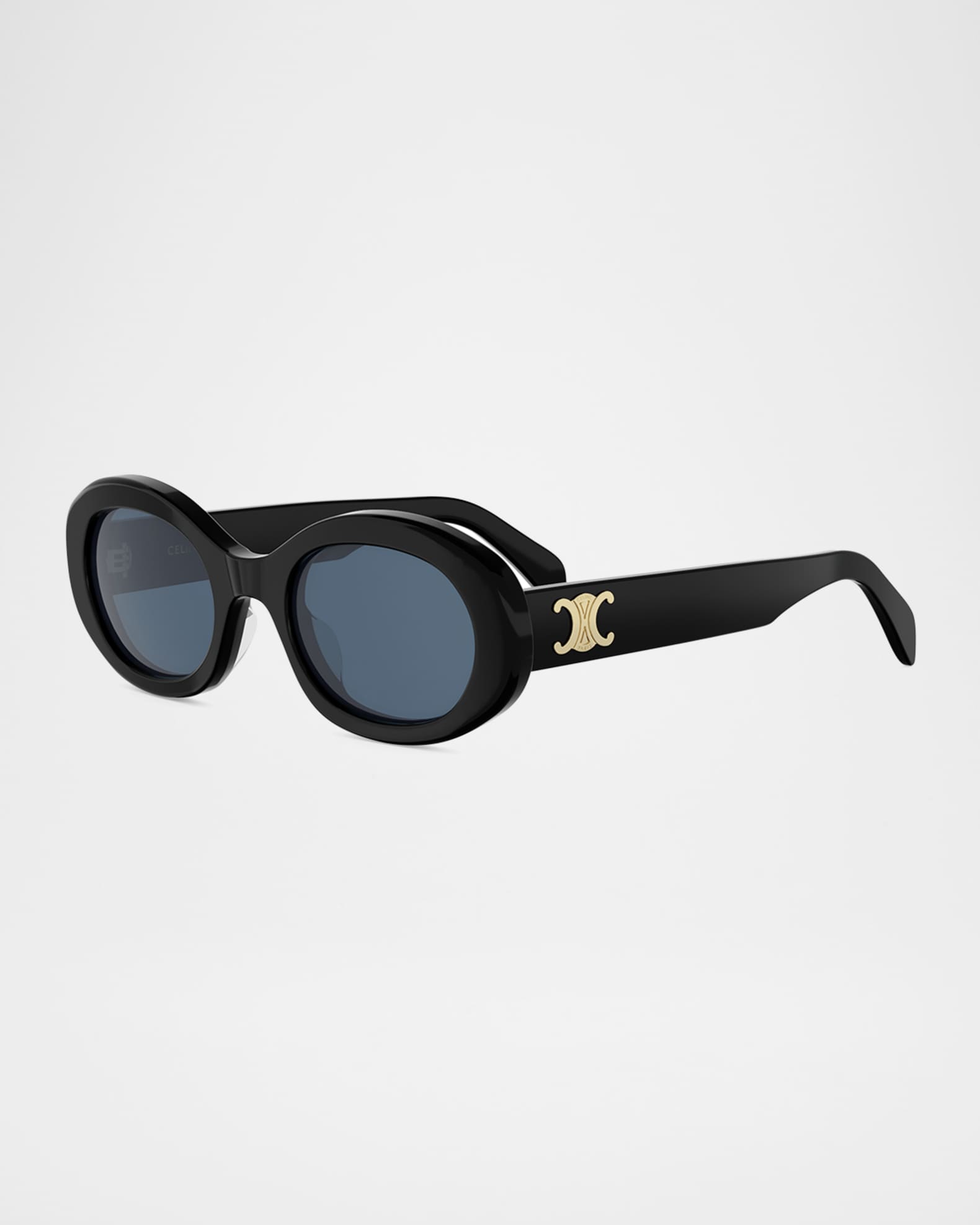 Celine Triomphe 52mm Oval Sunglasses | Neiman Marcus