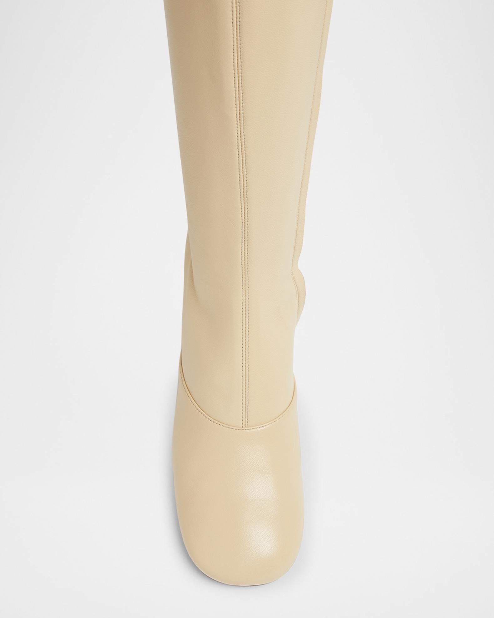 Chloé ベージュ 長靴 厚底 Chloé Janis Leather Knee-High Boots | Neiman Marcus