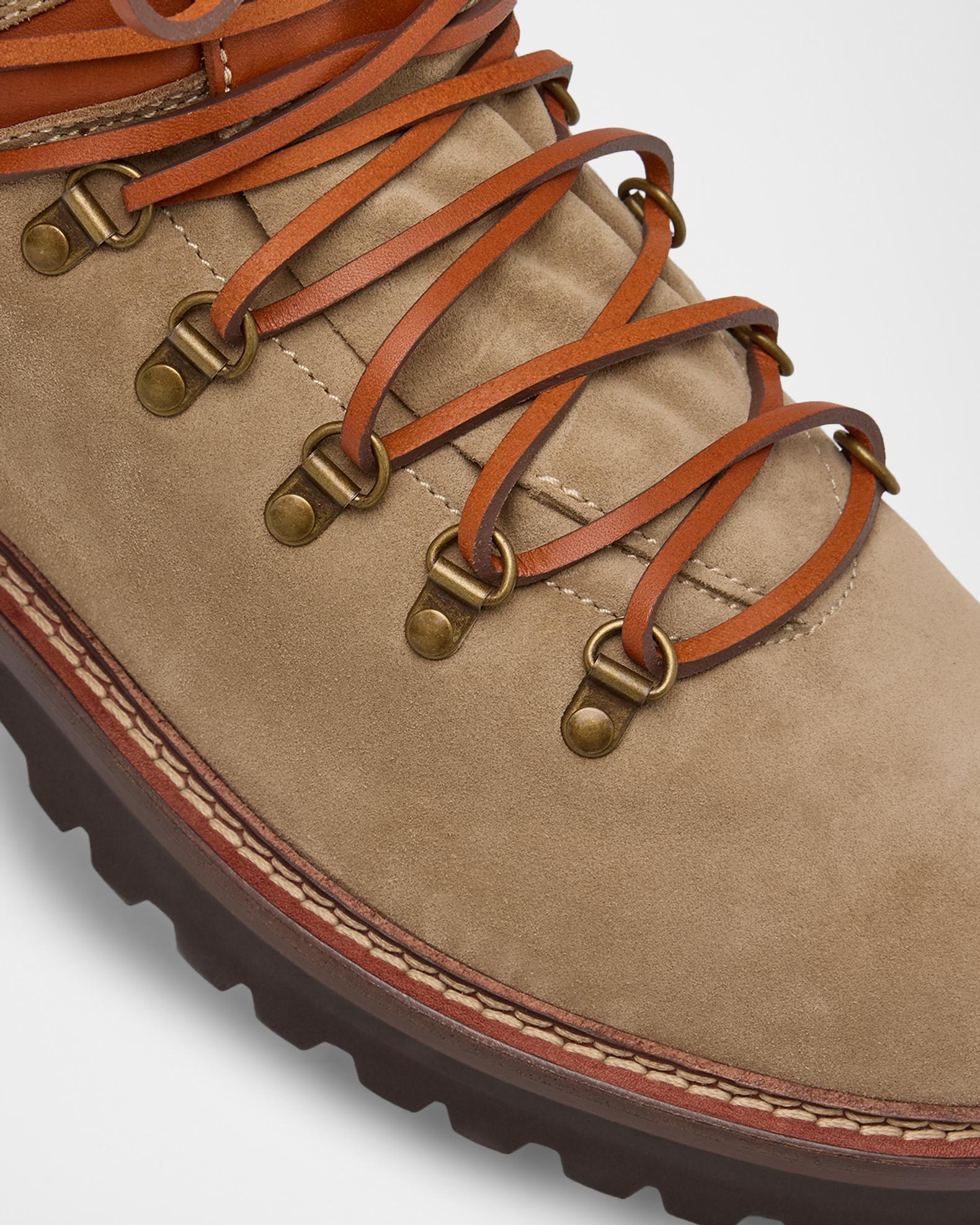 Ralph Lauren Purple Label Halpin Shearling-Trim Calf-Suede Boot