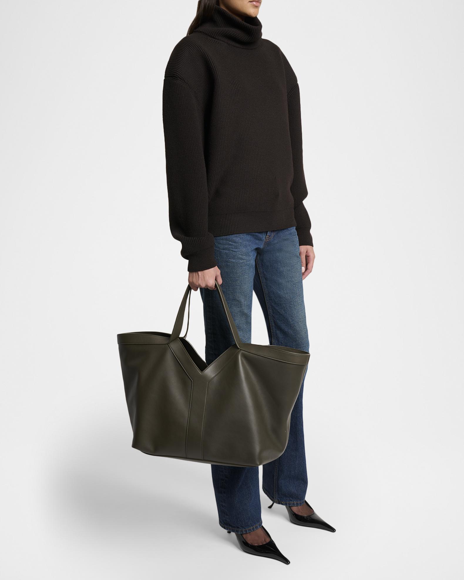 Saint Laurent Y Stitch Tote Bag in Calfskin Leather | Neiman Marcus