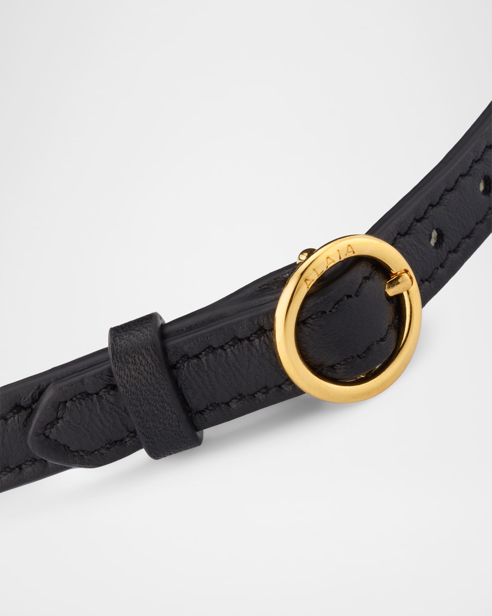 ALAIA Leather Flower Choker | Neiman Marcus