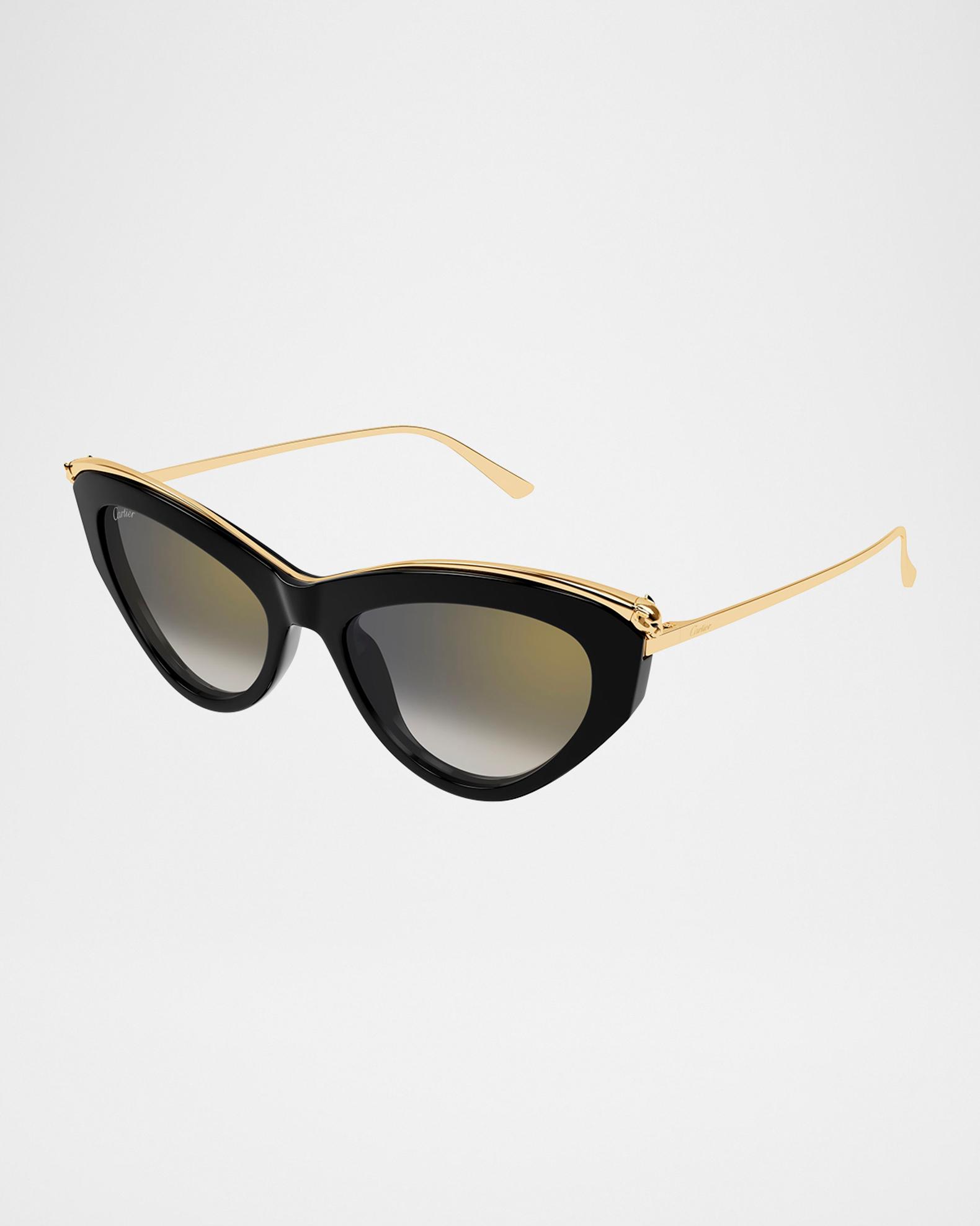 Cartier Panthere Acetate & Metal Cat-Eye Sunglasses | Neiman 