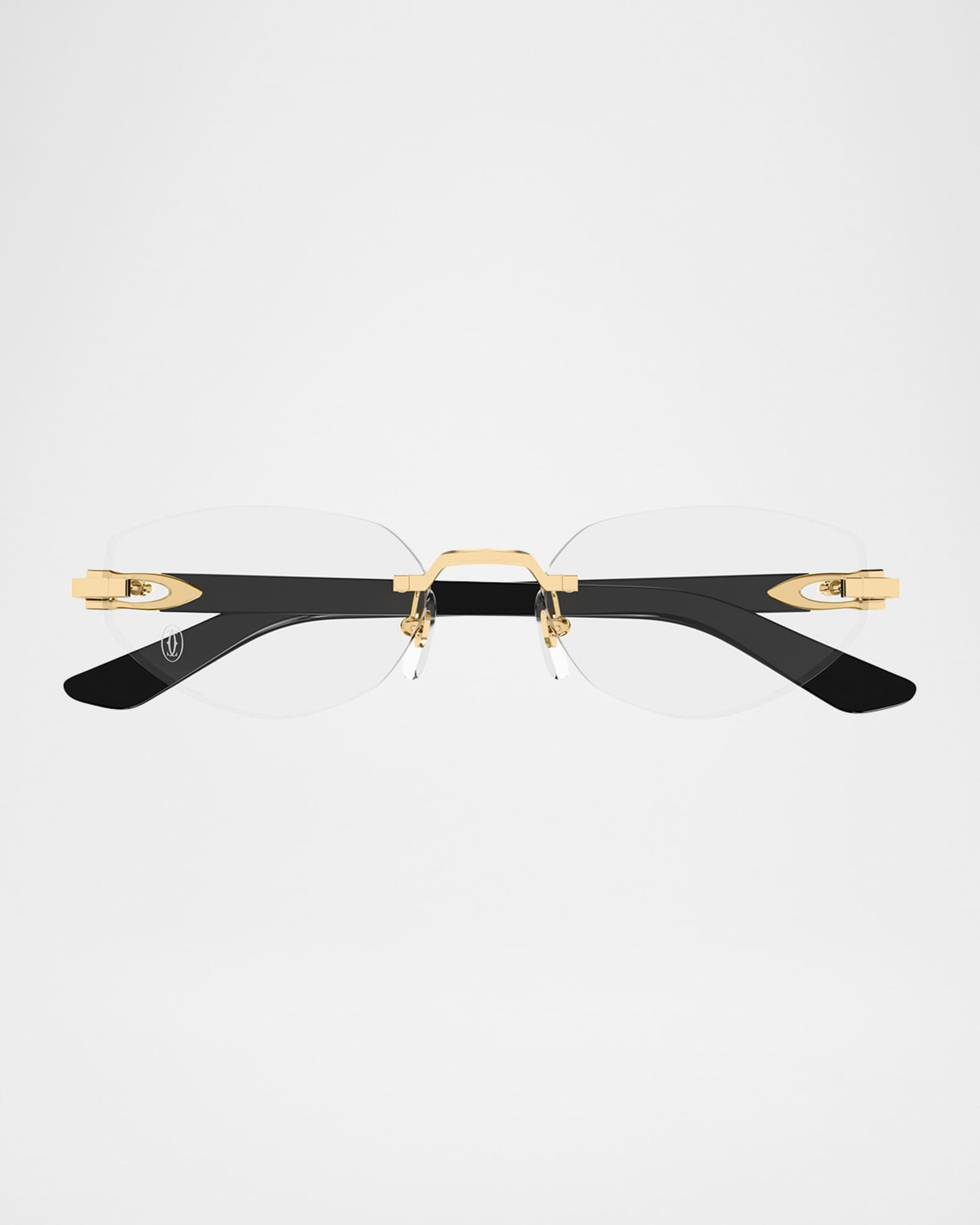 Cartier Metal Cat-Eye Optical Frames | Neiman Marcus