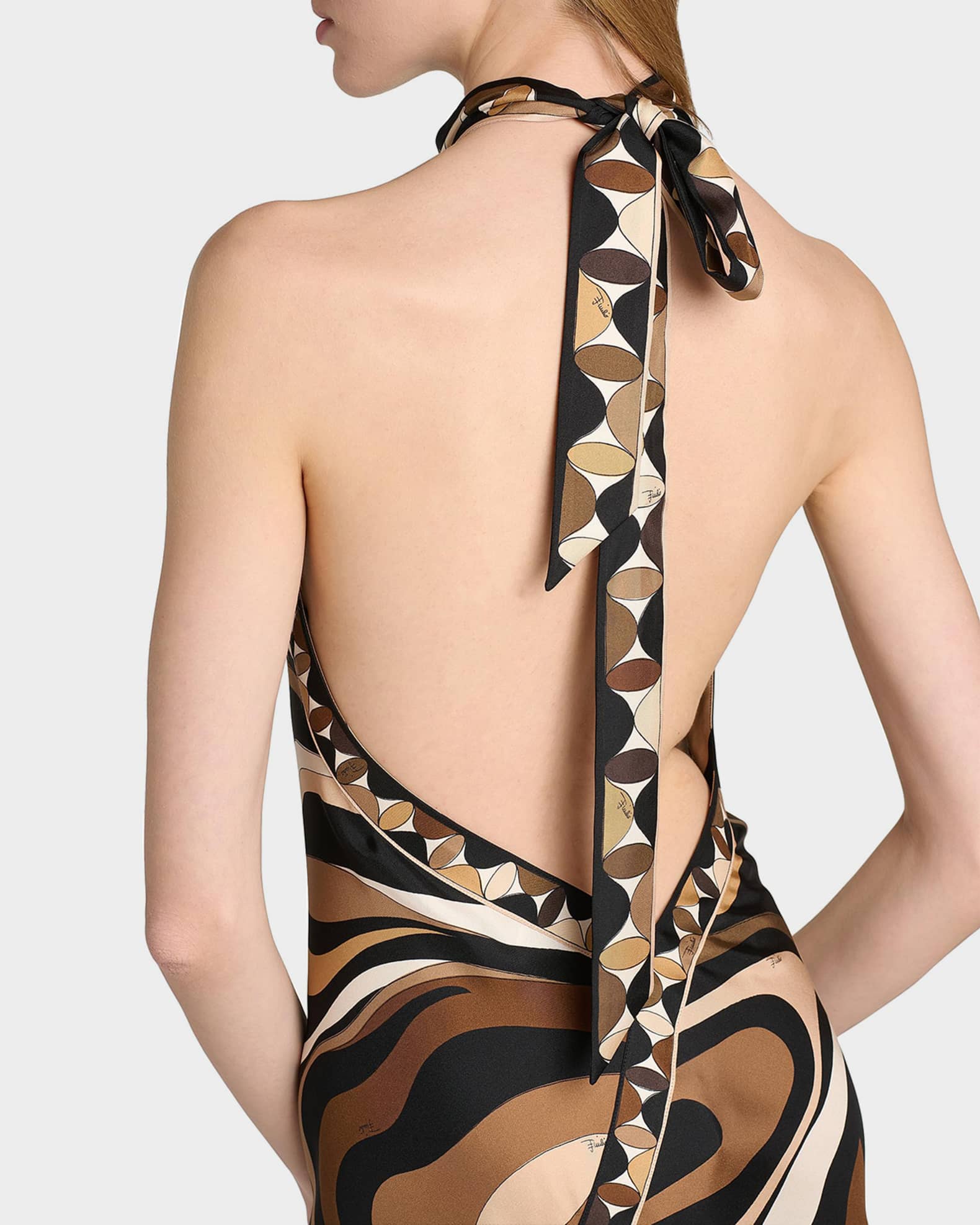 nessie halter dress Nessie Cowl Neck Maxi Dress main image 1